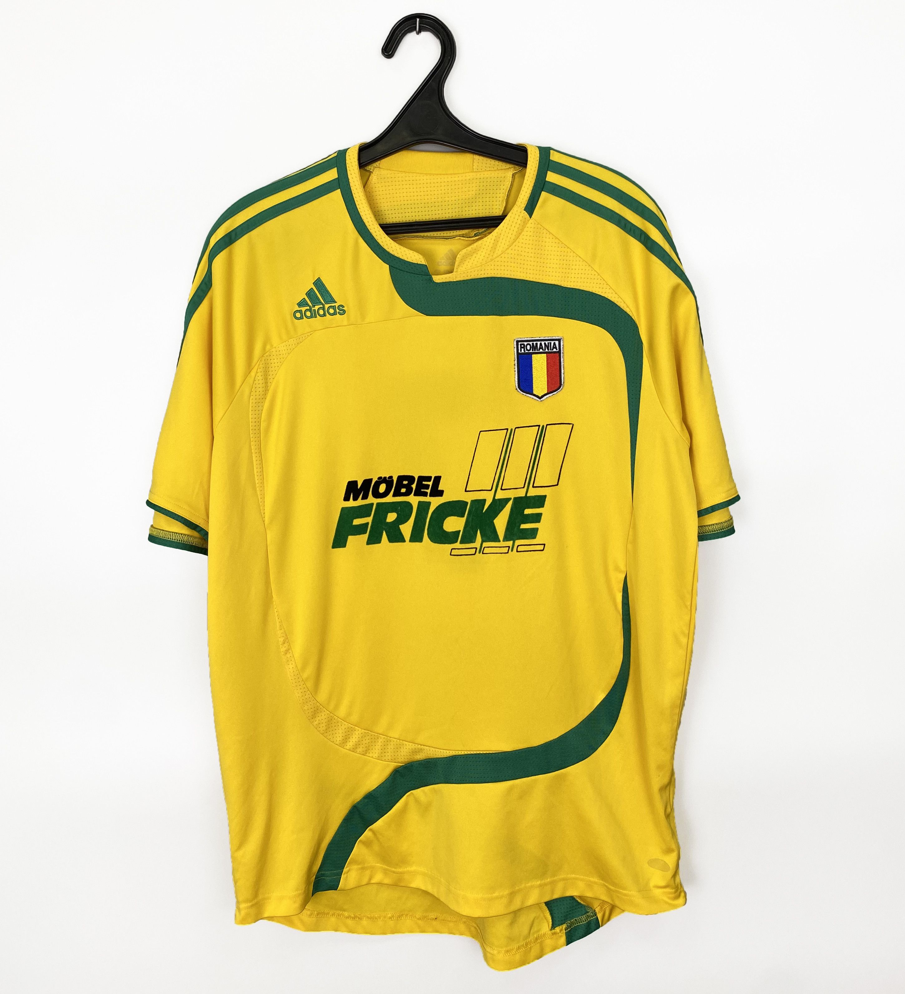 Adidas 2007 Romania 7 National Team Adidas Jersey Size US L / EU 52-54 / 3 - 1 Thumbnail