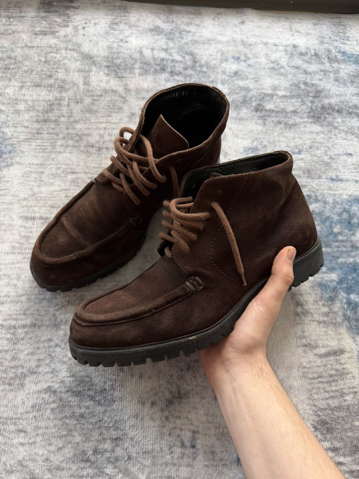 Gucci Gucci Suede Ankle Boot Chukka Dark Brown Size US 8 / EU 41 - 1 Thumbnail