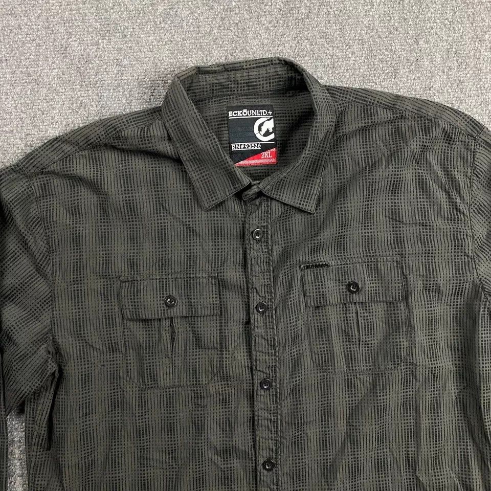 Ecko Unltd. Ecko Unltd Shirt Men's 2XL Front Pockets Long Sleeve Size US XXL / EU 58 / 5 - 2 Thumbnail