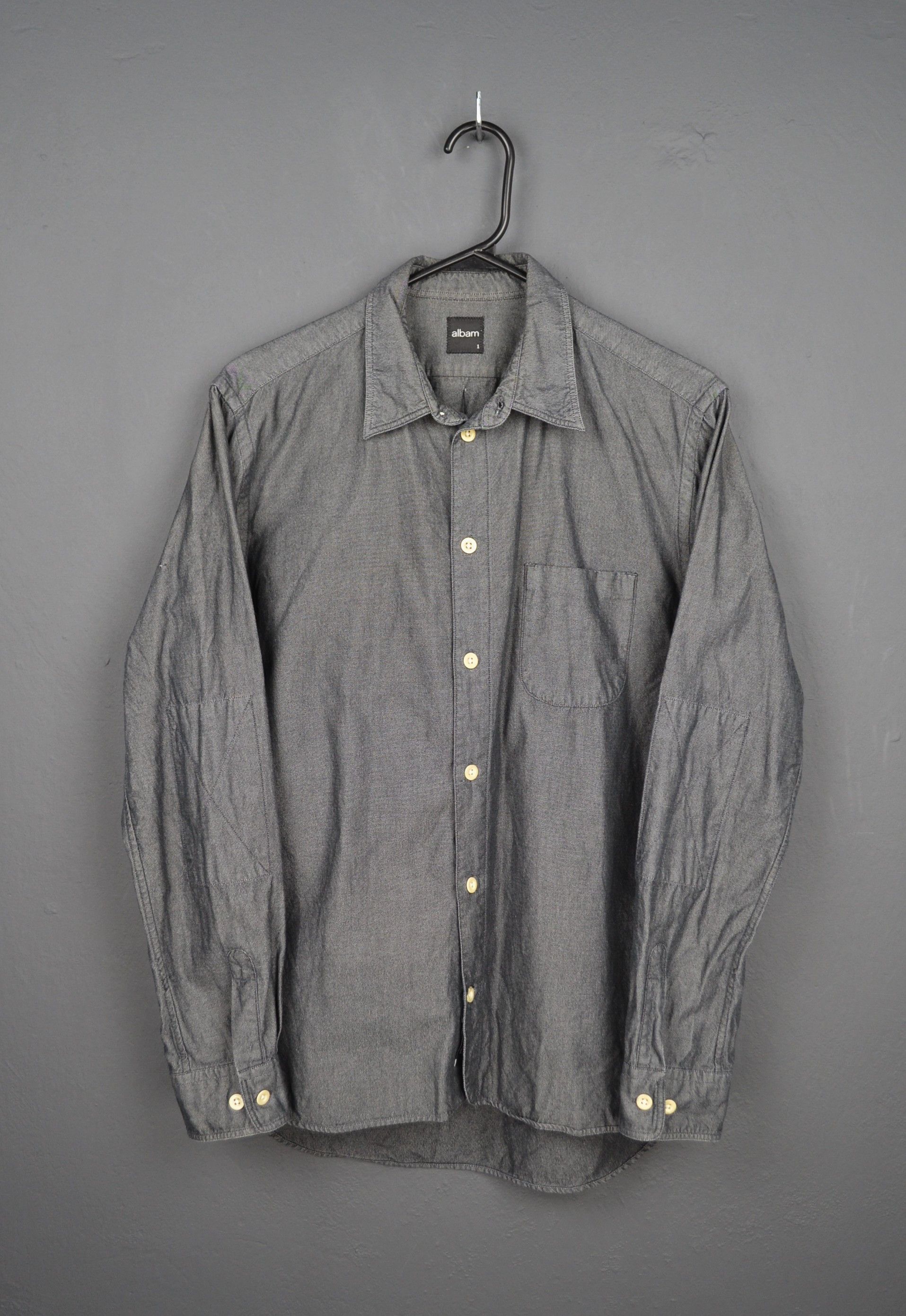 Albam Albam 1 size S Gray Shirt Button Up Size US S / EU 44-46 / 1 - 1 Thumbnail