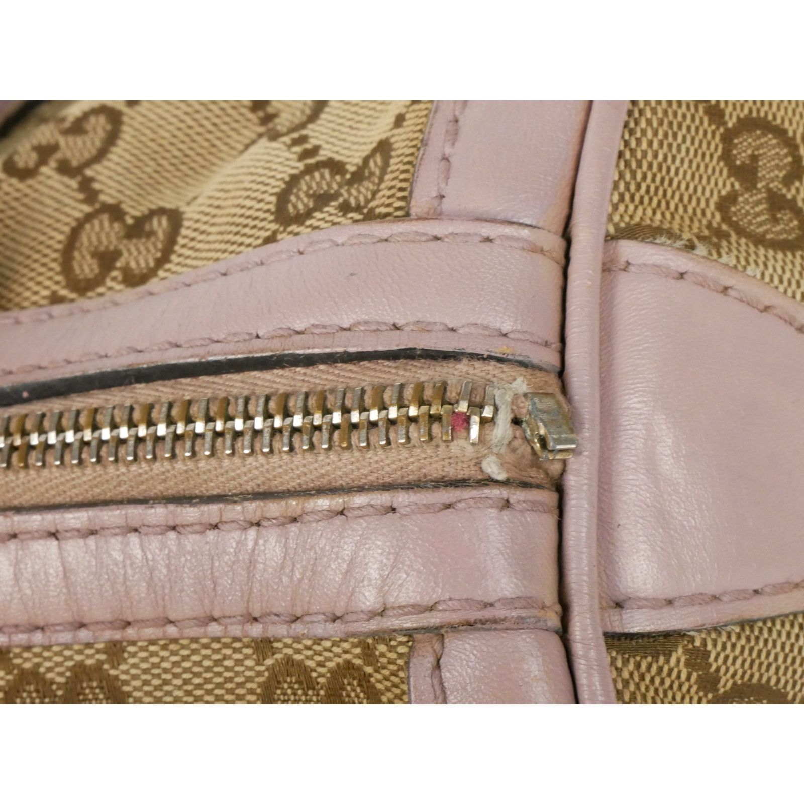 Gucci Gucci Monogram Pink Blue Web Boston Bag Size ONE SIZE - 5 Thumbnail
