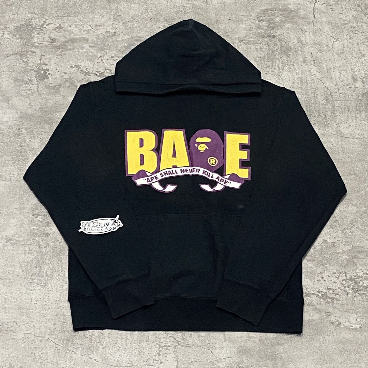 Bape Bape Logo Black Hoodie Size US M / EU 48-50 / 2 - 1 Thumbnail