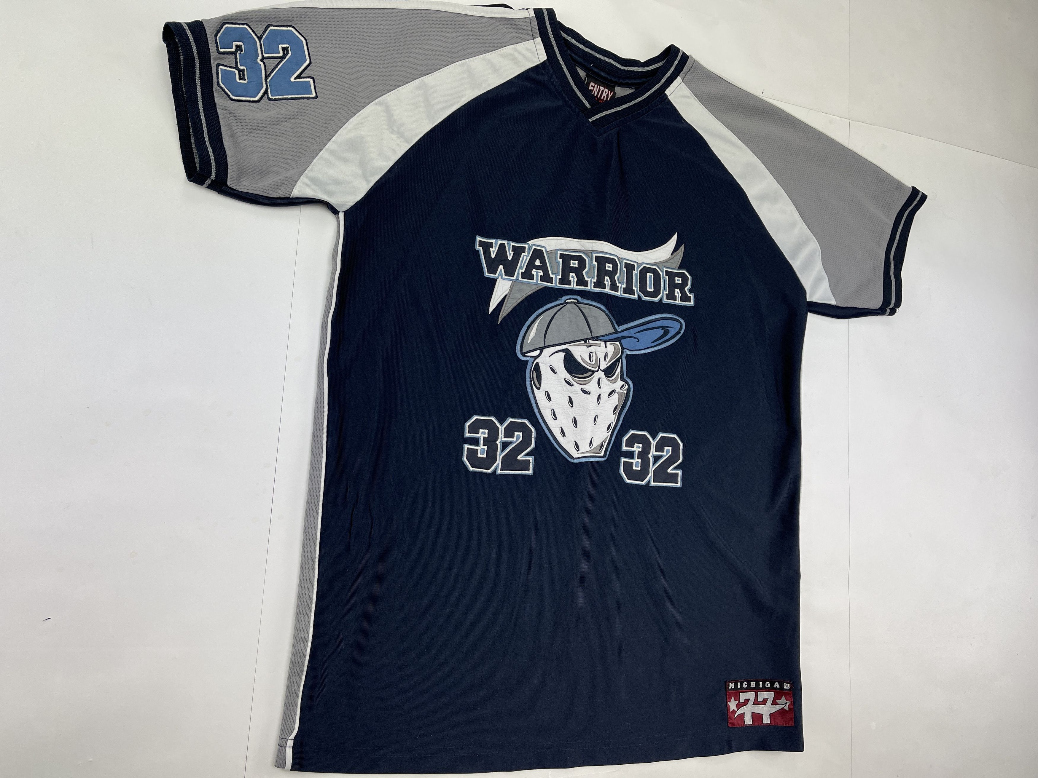 Rap Tees × Vintage Michigan Warrior jersey, vintage hip hop t-shirt, 90s size M Size US M / EU 48-50 / 2 - 3 Thumbnail