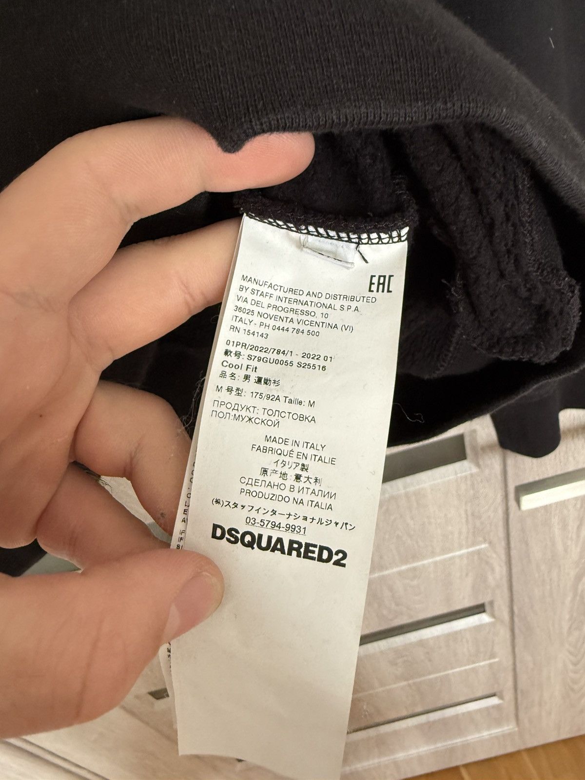 Dsquared2 dsqaured2 icon black and white paint splatter hoodie Size US M / EU 48-50 / 2 - 7 Thumbnail