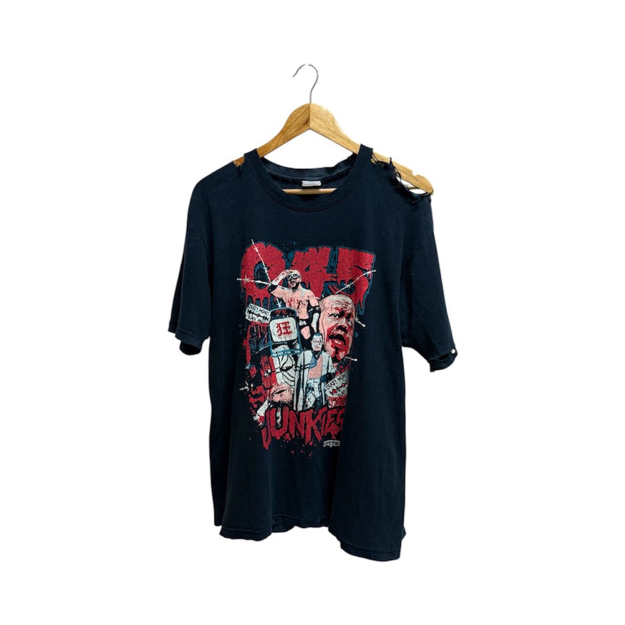 Vintage VINTAGE JUN KASAI EVIL MONKEY CRAZY’S PRO WRESLTLING TSHIRT Size US L / EU 52-54 / 3 - 1 Thumbnail