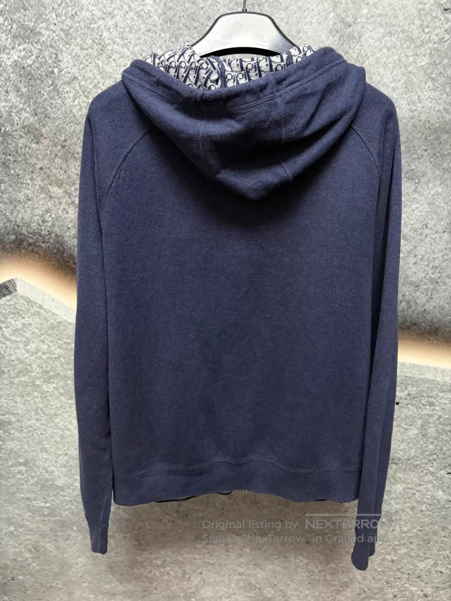 Dior Blue Zip-Up Hoodie with Patterned Lining. Size US XXL / EU 58 / 5 - 2 Thumbnail