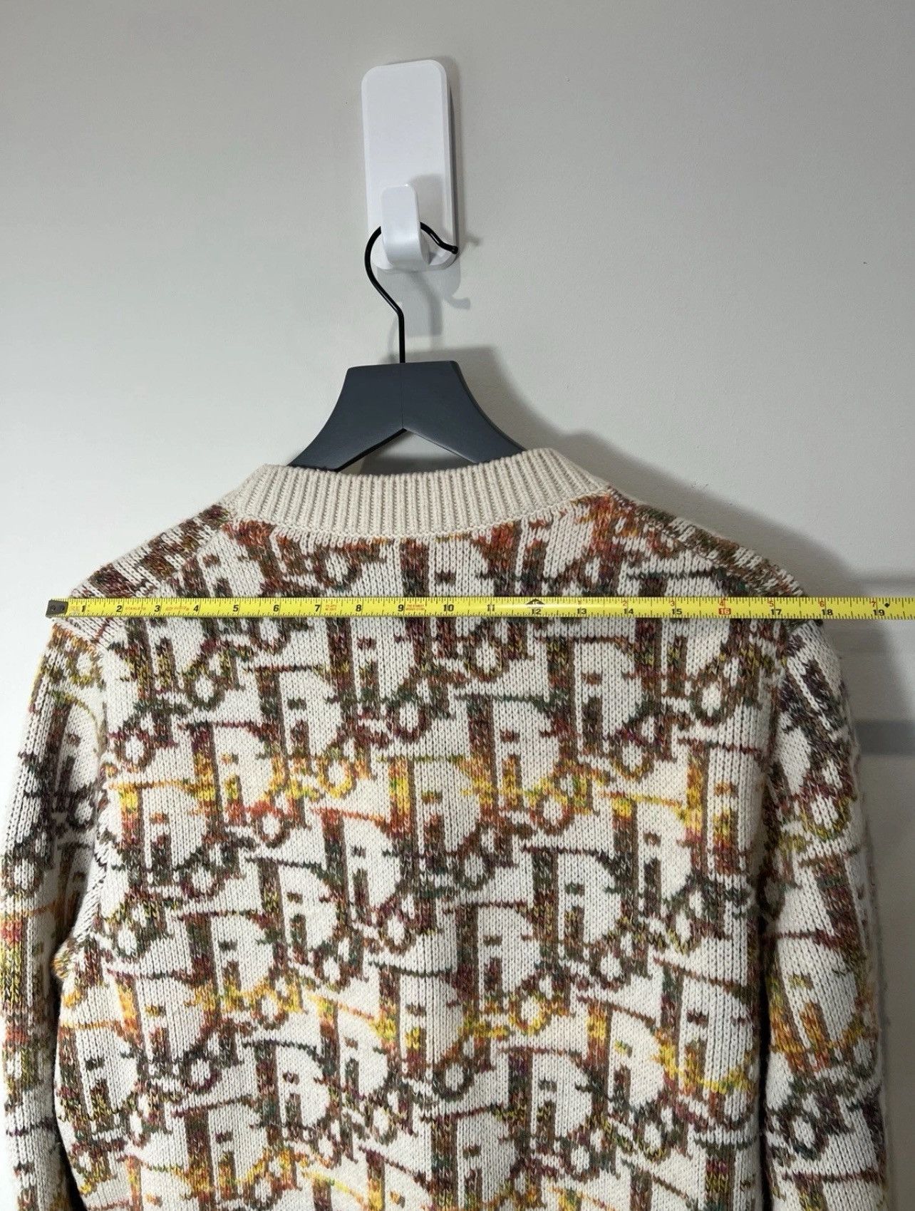 Dior Dior Oblique Fantasy Wool Jacquard Sweater USED size M Size US M / EU 48-50 / 2 - 4 Thumbnail