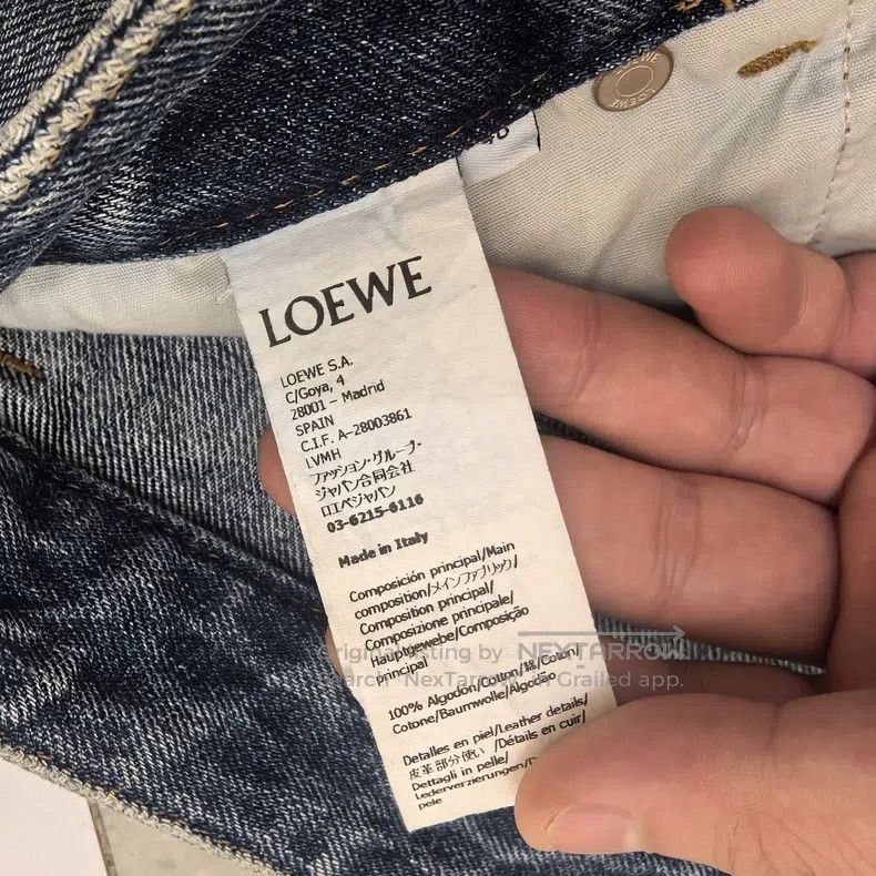 Loewe Loewe Cotton loose washed hollow diagonal jeans Size US 32 / EU 48 - 7 Thumbnail