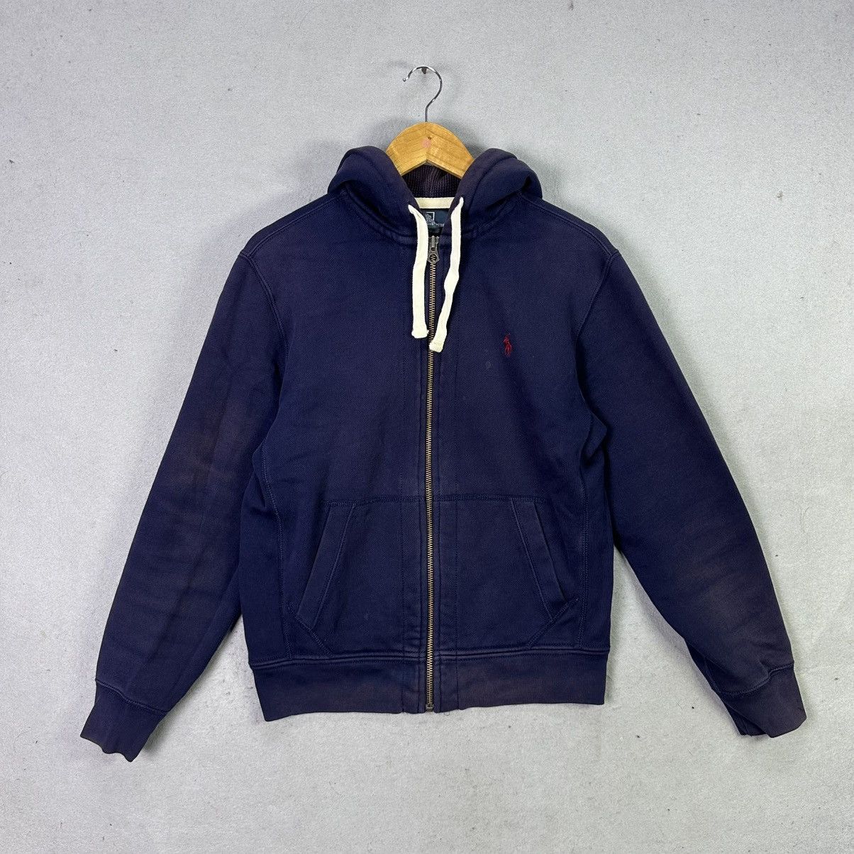 Polo Ralph Lauren Vintage Polo Ralph Lauren Zip Hoodie Medium Navy Small Pony Size US M / EU 48-50 / 2 - 1 Thumbnail