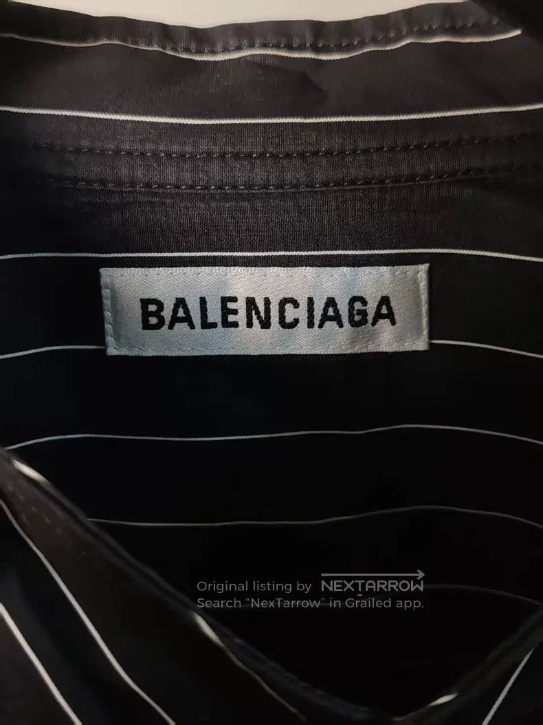 Balenciaga Balenciaga size 38 Back Logo Striped Shirt Size M / US 6-8 / IT 42-44 - 3 Thumbnail