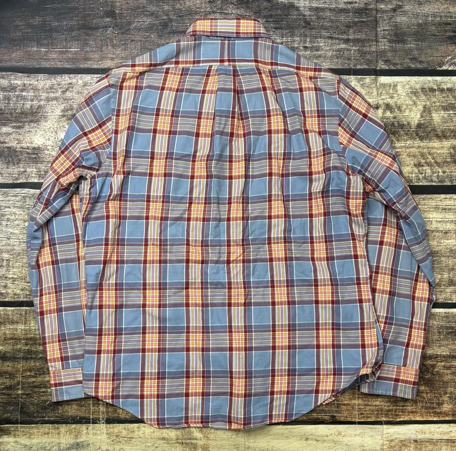 Polo Ralph Lauren VTG Polo Ralph Lauren Shirt Mens Large Long Sleeve Orange Size US L / EU 52-54 / 3 - 3 Thumbnail