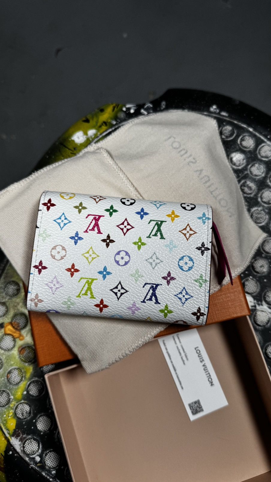 Louis Vuitton × Takashi Murakami Louis Vuitton x Takashi Murakami Rosalie Coin Purse Size ONE SIZE - 6 Thumbnail