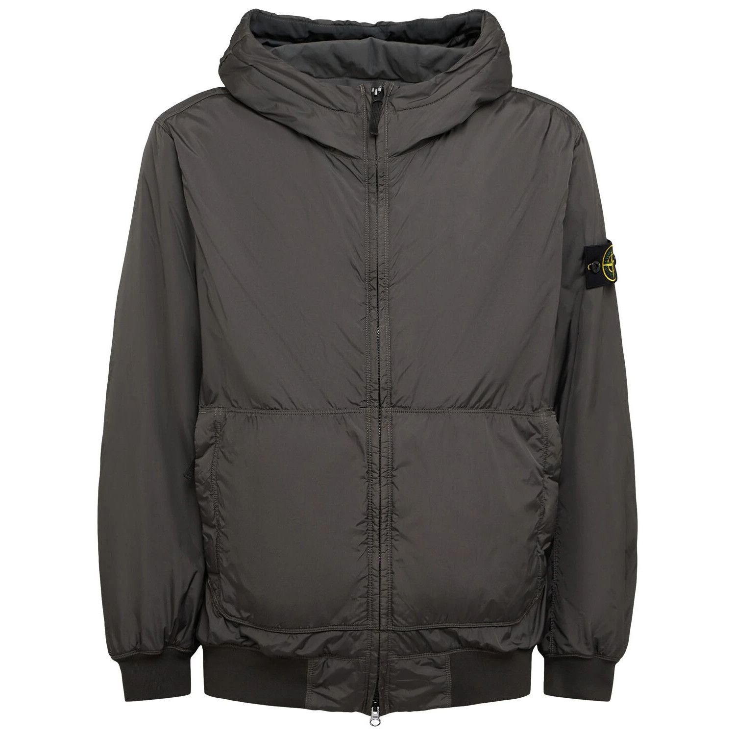STONE ISLAND $1070 Lead Gray Bomber Jacket New & Authentic (
