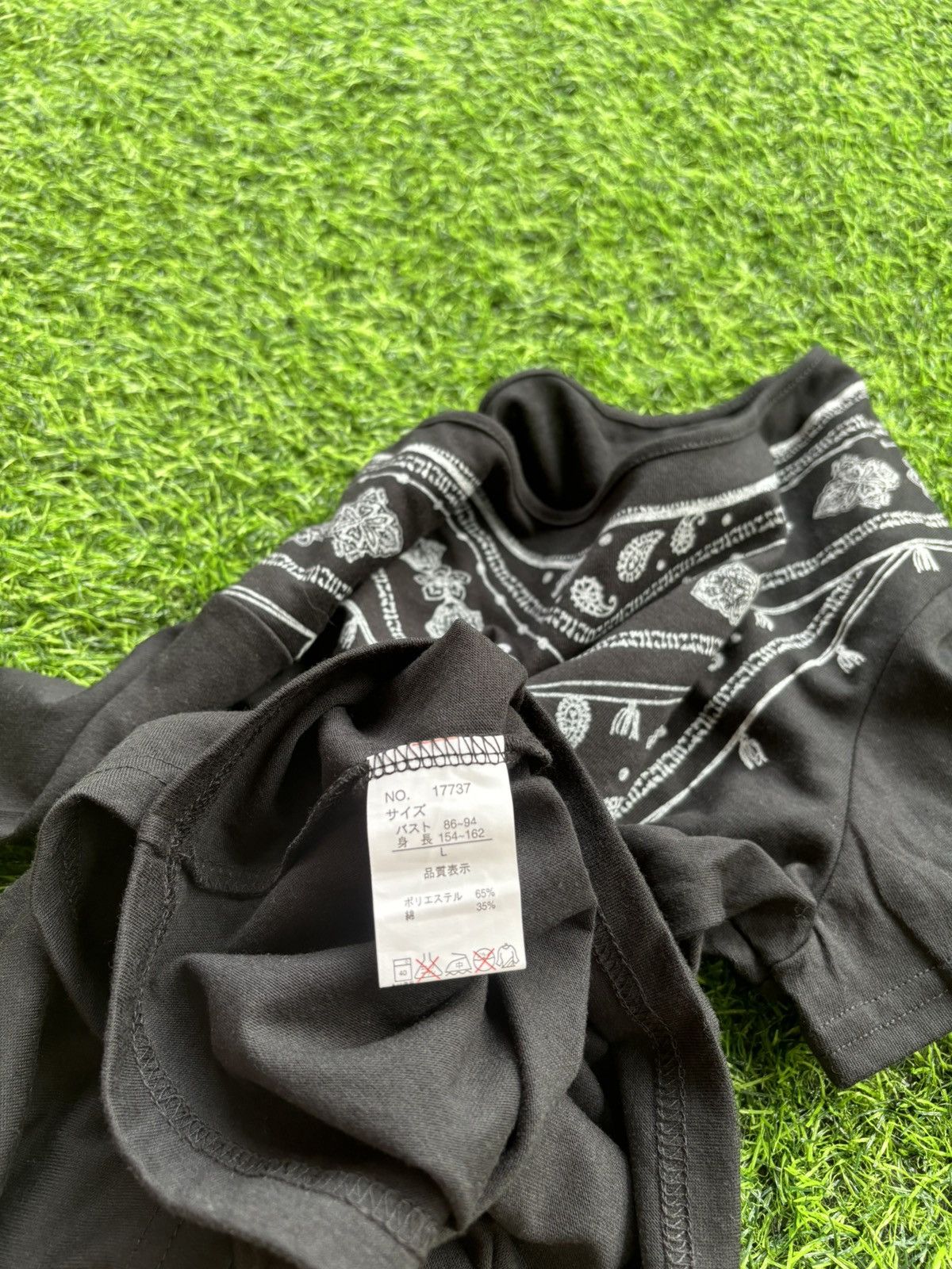 Hysteric Glamour Y2k Shawl Style Black Tshirt Size US M / EU 48-50 / 2 - 4 Thumbnail