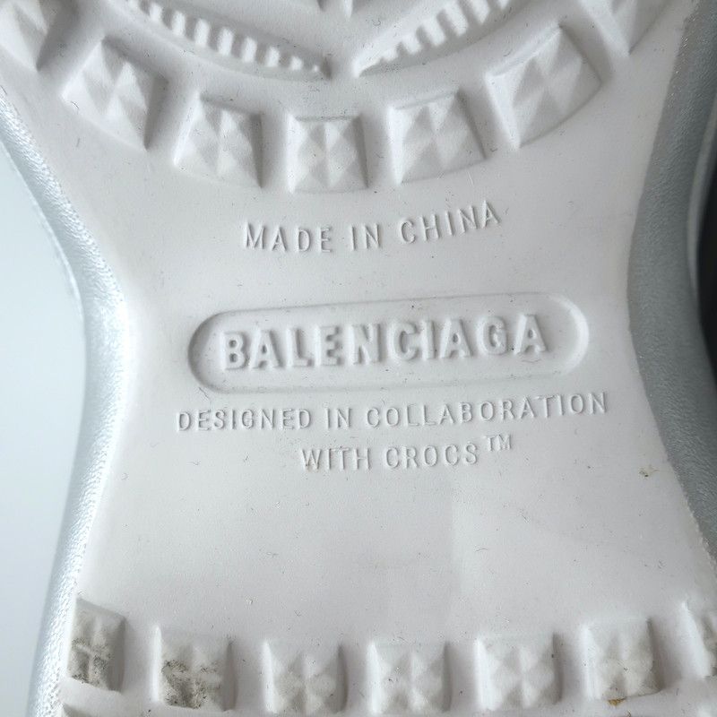 Balenciaga × Crocs Balenciaga x Crocs Platform Mules Silver Size 41 Size US 11 / IT 41 - 17 Thumbnail