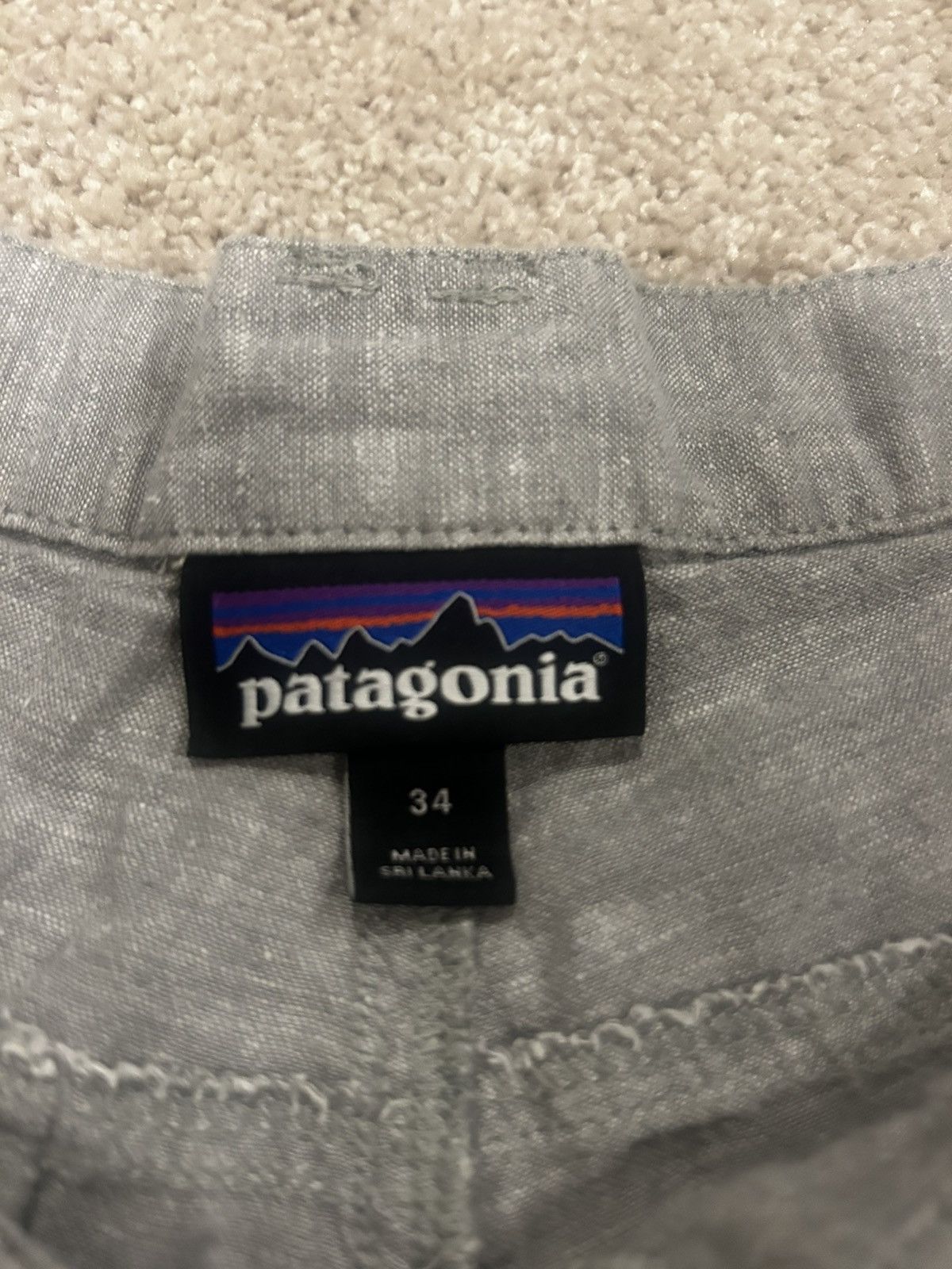Patagonia Patagonia Men’s Grey Hemp Cargo Shorts Sz. 34-EUC Size US 34 / EU 50 - 7 Thumbnail