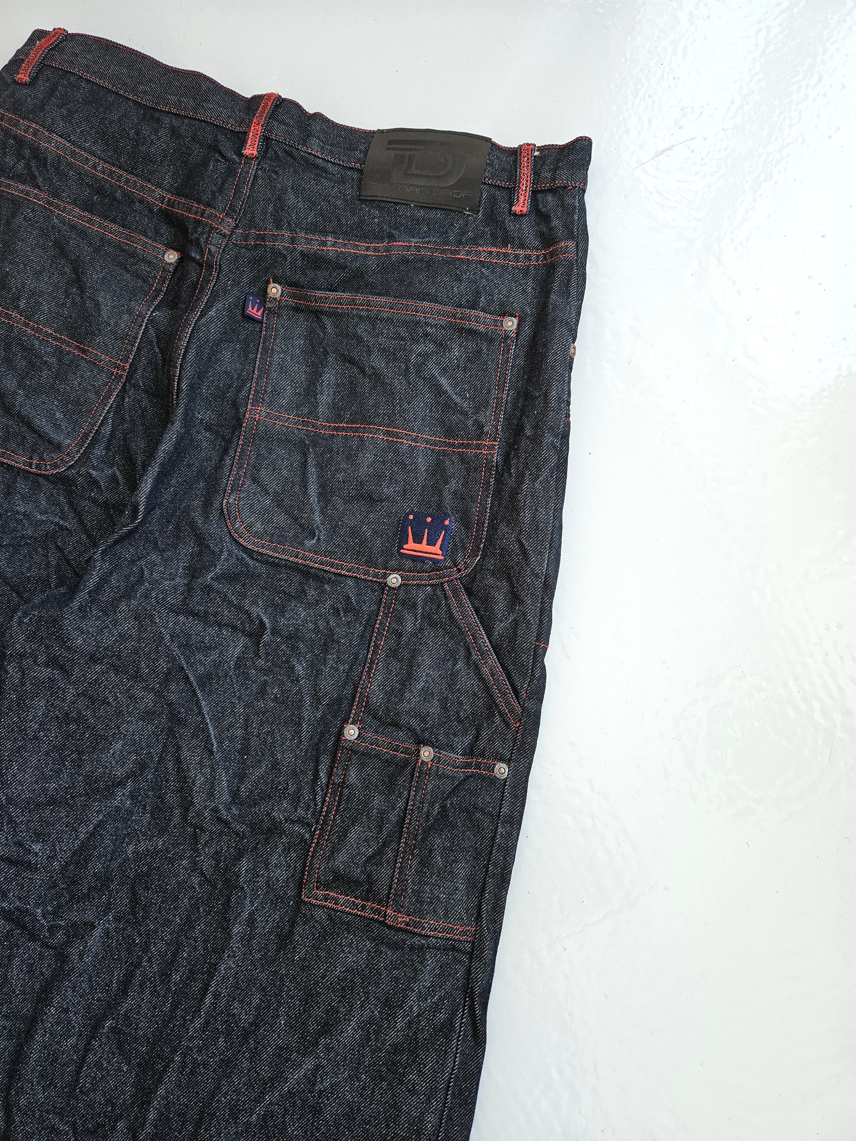 Damani Dada Damani Dada baggy carpenter double knee raw denim Size US 36 / EU 52 - 11 Thumbnail