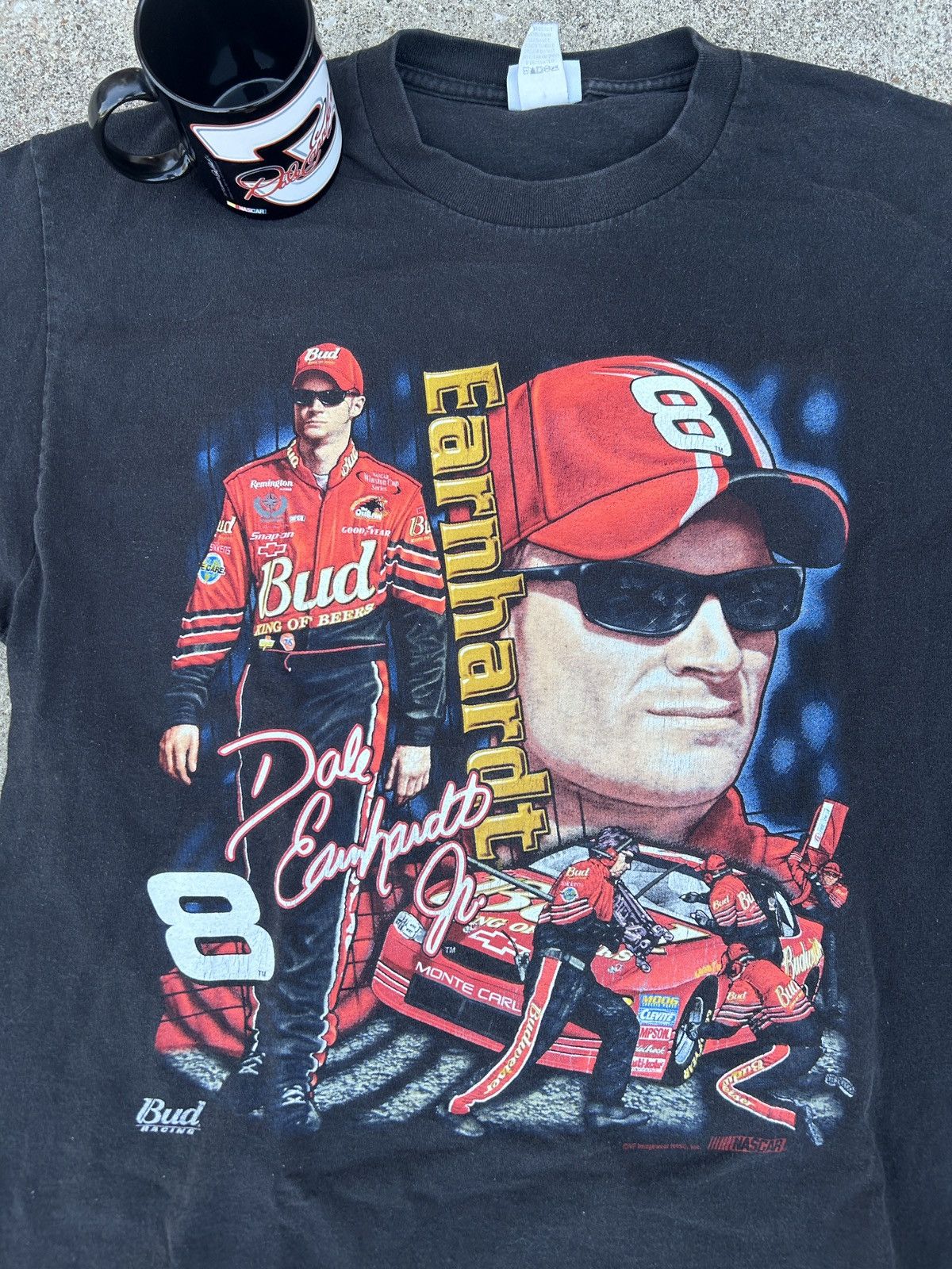 Chase Authentics × Vintage Vintage Dale Earnhardt #8 Bud Racing Graphic Tee w/ Mug Size US XL / EU 56 / 4 - 2 Thumbnail