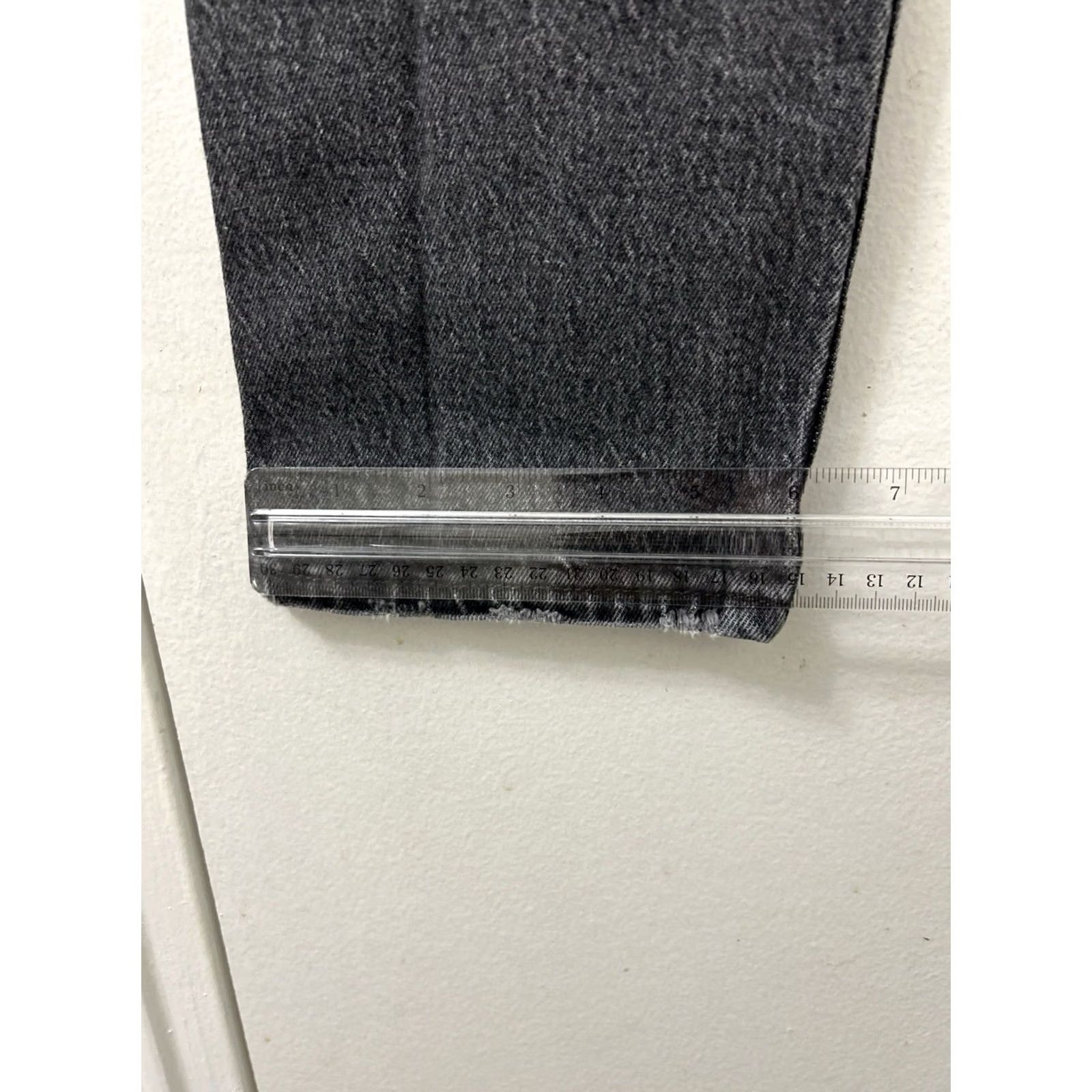 Levi's Levi's 501 S Jeans Womens 30x28 Denim Black Gray Button Fly Slim Skinny Distressed 5-Pocket Size 30" / US 8 / IT 44 - 7 Thumbnail