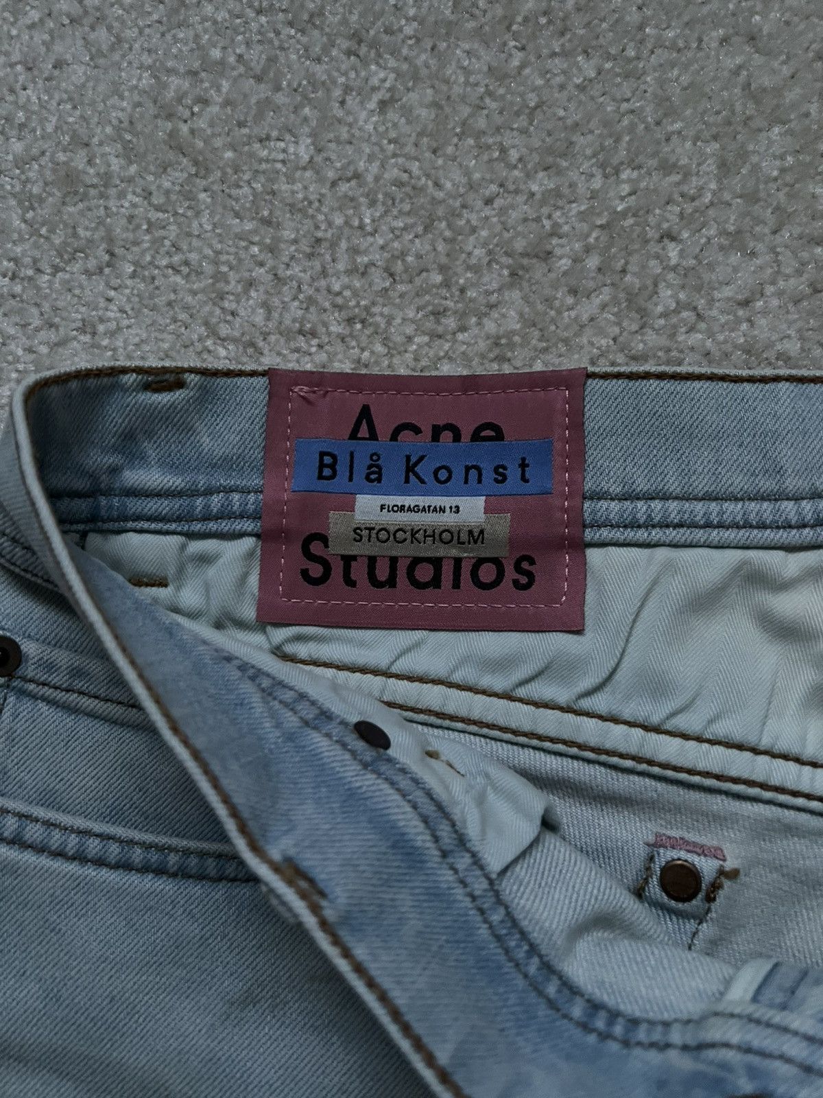 Acne Studios Acne Studios Light Blue Slim Jeans Size US 30 / EU 46 - 4 Thumbnail