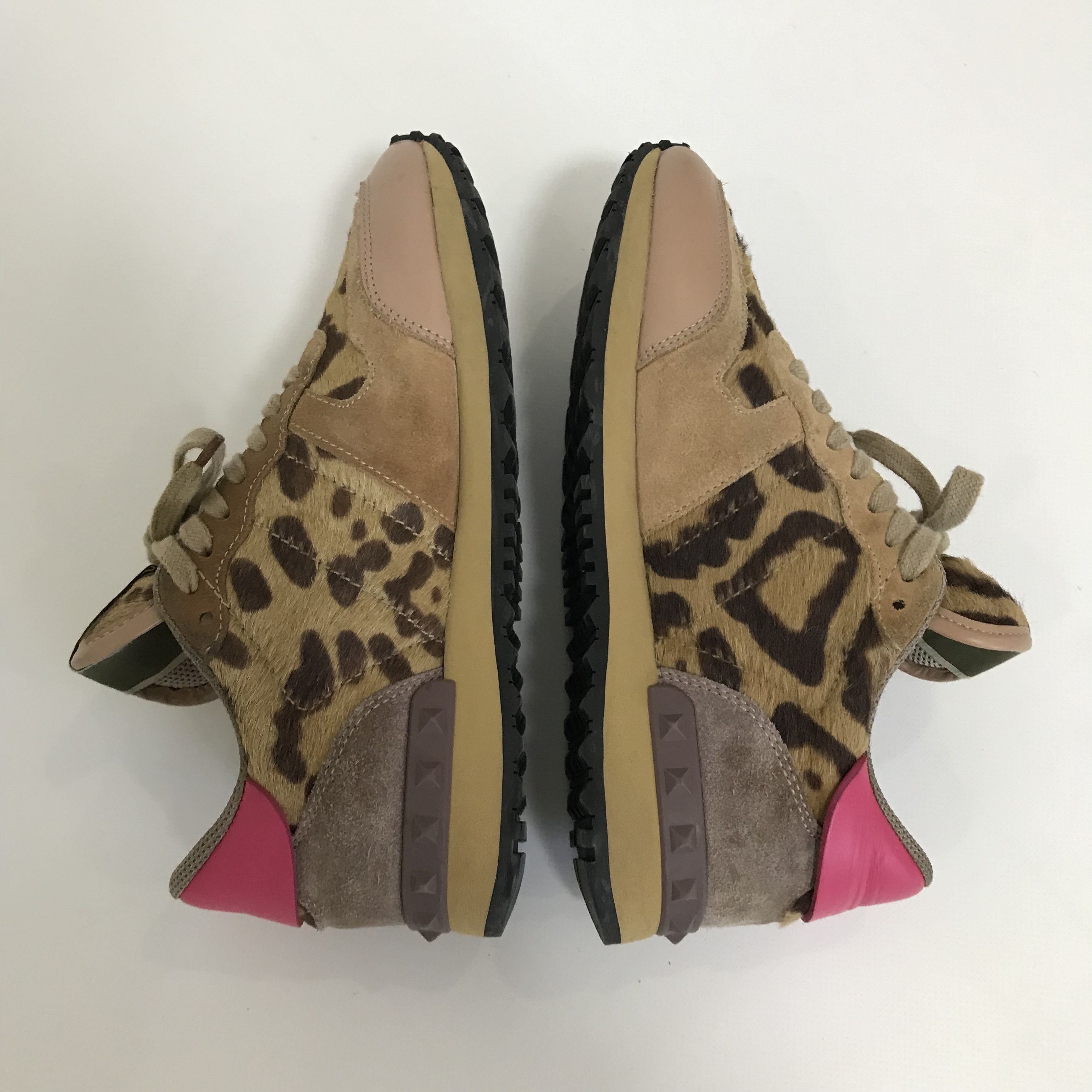 Valentino VALENTINO Garavani Rockrunner Leopard Print Sneakers Shoes Size US 6 / IT 36 - 6 Thumbnail