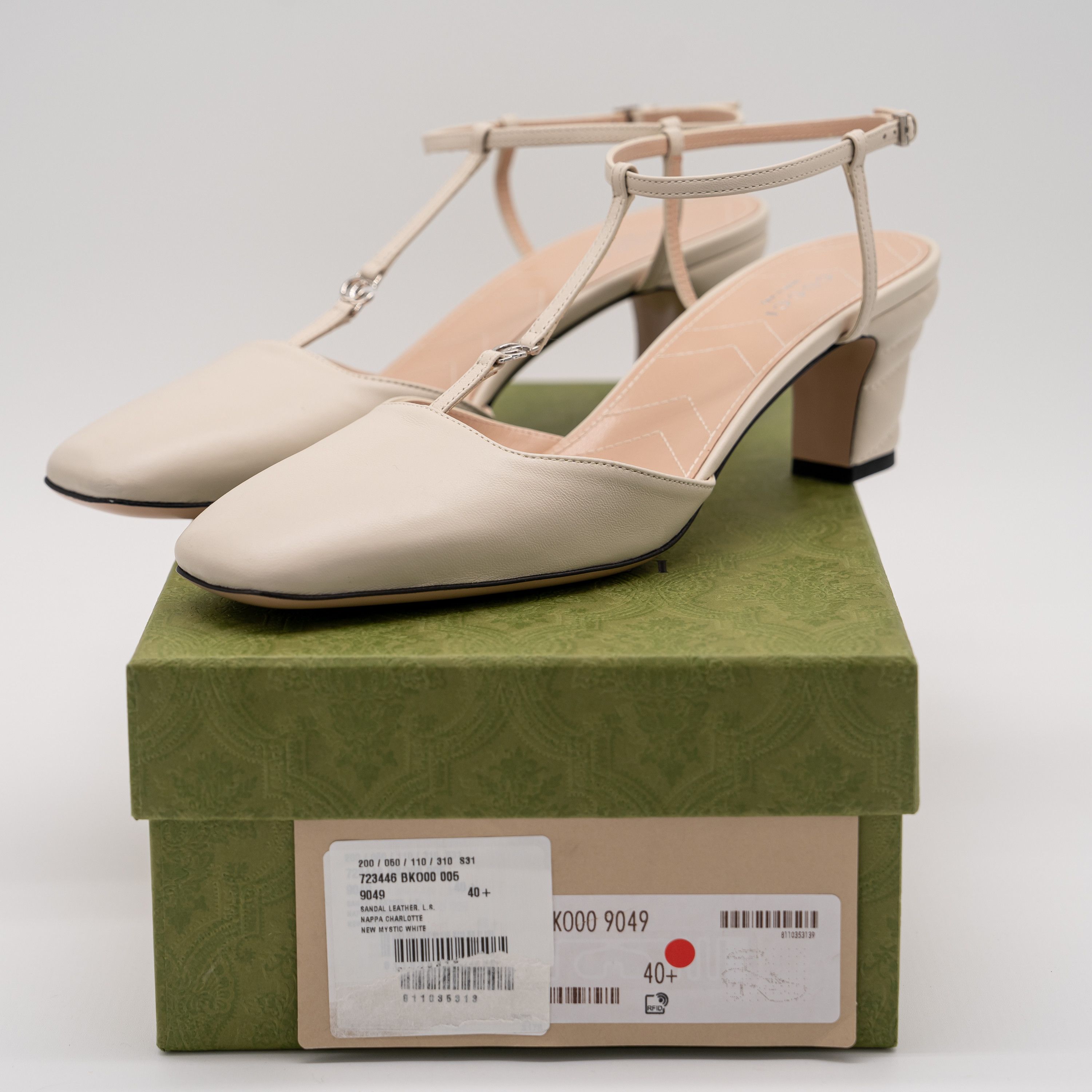 Gucci 40.5G 10.5 US Gucci GG Slingback Pump T-Strap White Size US 10.5 / IT 40.5 - 11 Thumbnail