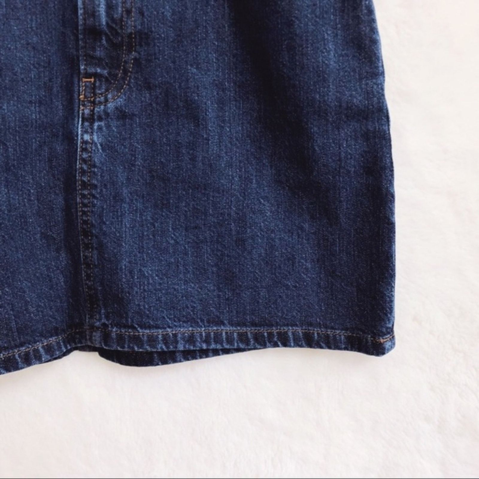Gap GAP Blue Dark Wash 5-Pocket Denim Mini Skirt Size 28" / US 6 / IT 42 - 3 Thumbnail