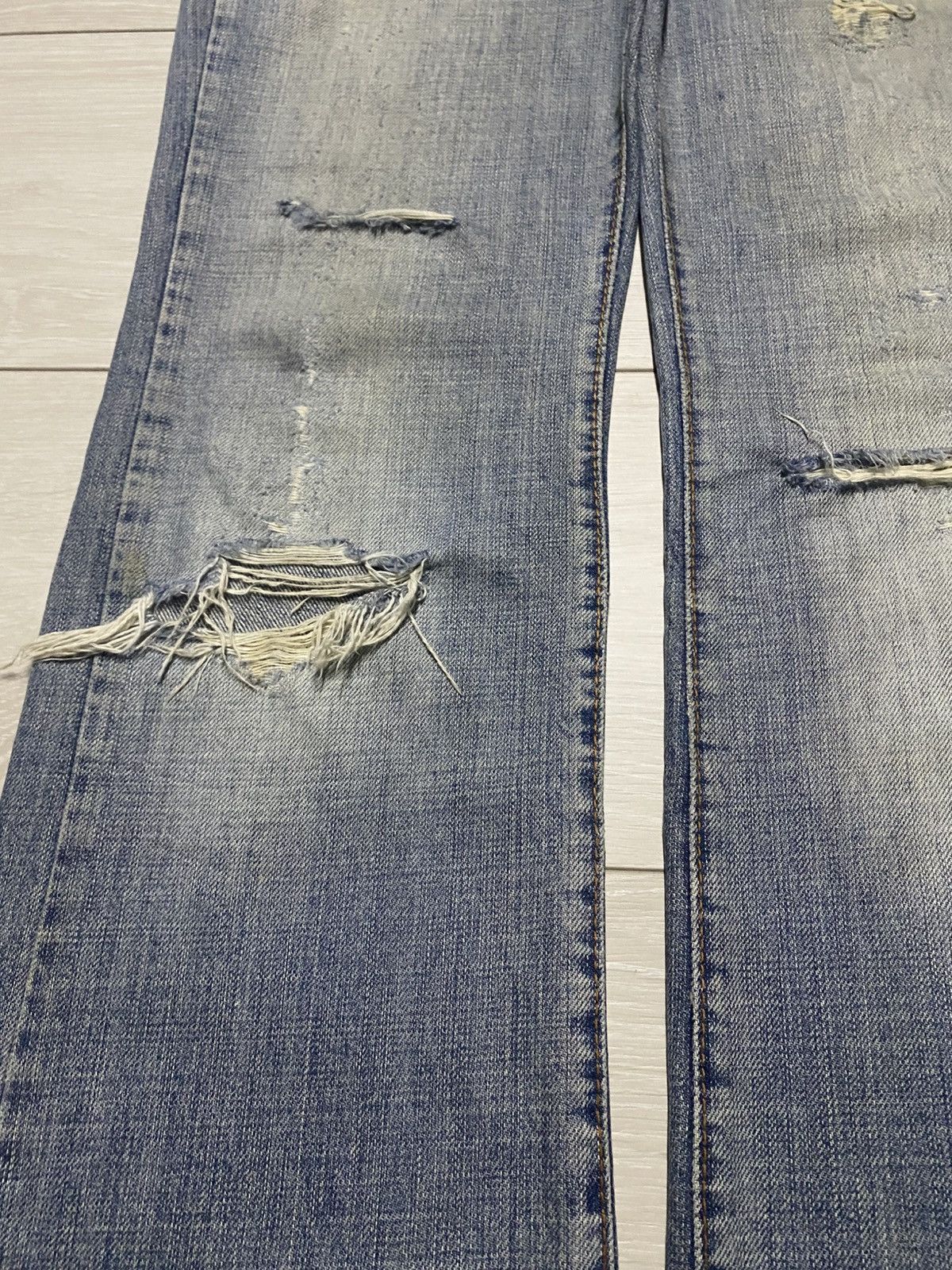 Japanese Brand Vintage Japanese Brand Miss60 Distressed Bootcut Flare Jeans Size US 30 / EU 46 - 9 Thumbnail
