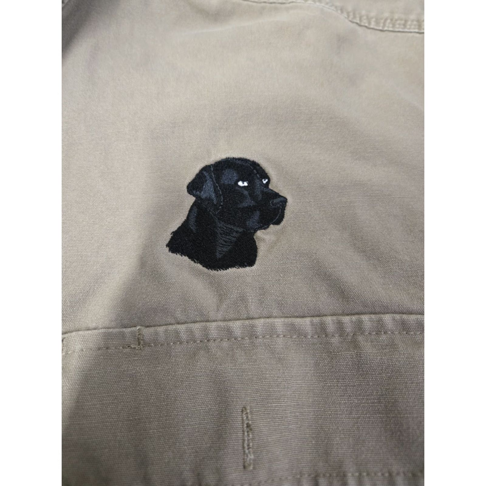 Vintage Cabela's Button-Up Shirt Men XL Beige Embroidered Dog Casual Workwear Pocket Long Sleeve Button-Down Collar Size US XL / EU 56 / 4 - 5 Thumbnail
