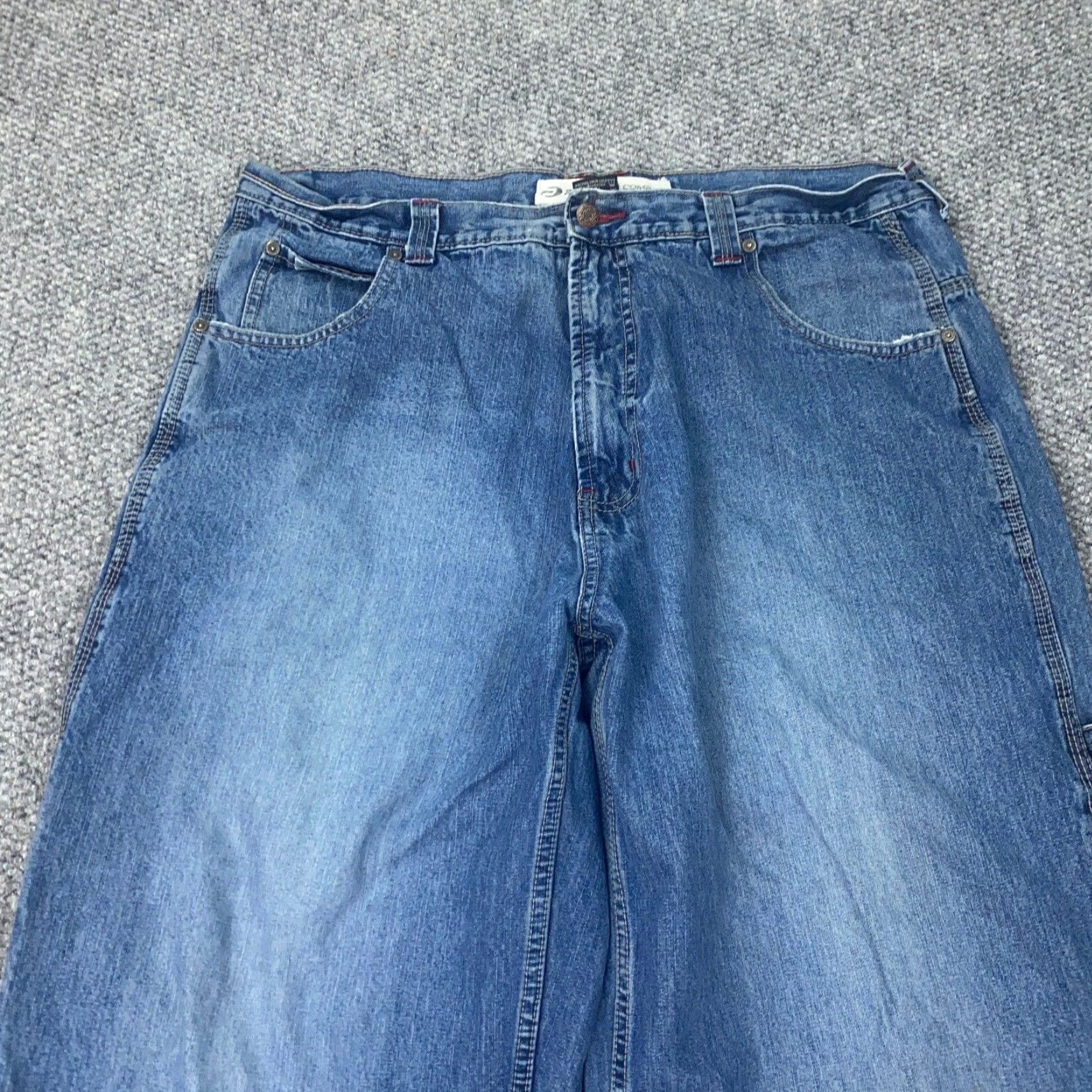 Vintage VINTAGE Paco Jeans Mens Jeans 40x32 Blue Carpenter Baggy Loose Skater Grunge Y2K Men's 40 Regular Inseam 31" Cotton Denim Retro 90s Mens Size US 40 / EU 56 - 2 Thumbnail