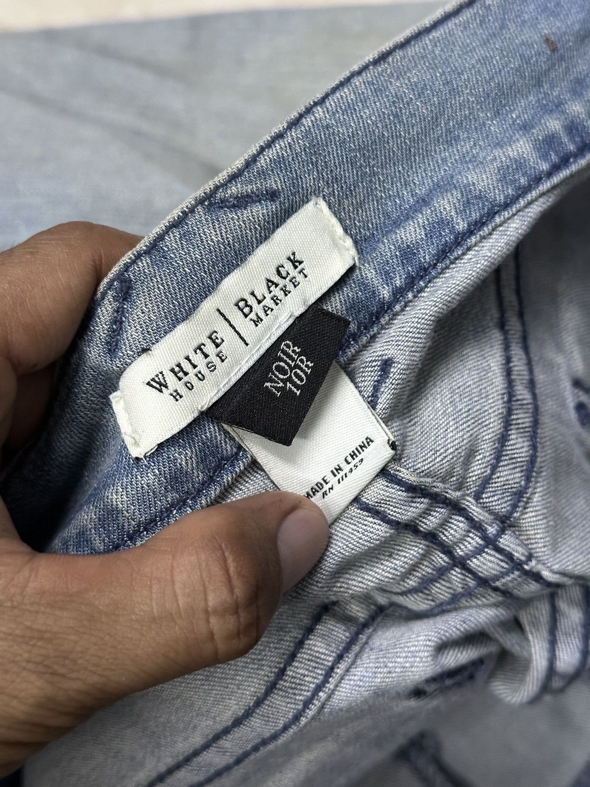 Japanese Brand White Black Noir 💥🎌 Flare Bootcut 90s Style 🎌 Size 36" / US 14 / IT 50 - 5 Thumbnail