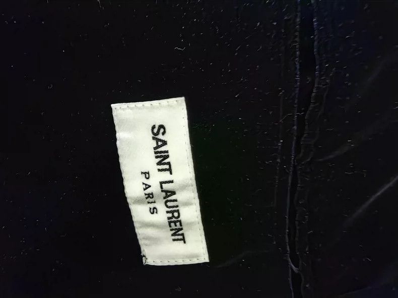 Saint Laurent Paris Saint Laurent Paris Saint Laurent Black Jacket with Purple Size US M / EU 48-50 / 2 - 7 Thumbnail