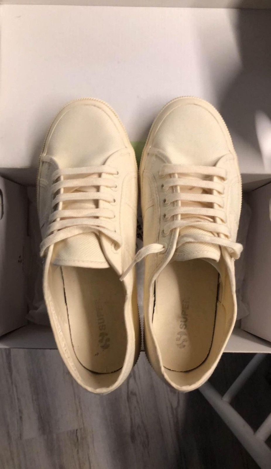 Superga Superga Cream Color Size 41 Or Mens 8 Womens 9.5 Size US 8 / EU 41 - 3 Thumbnail