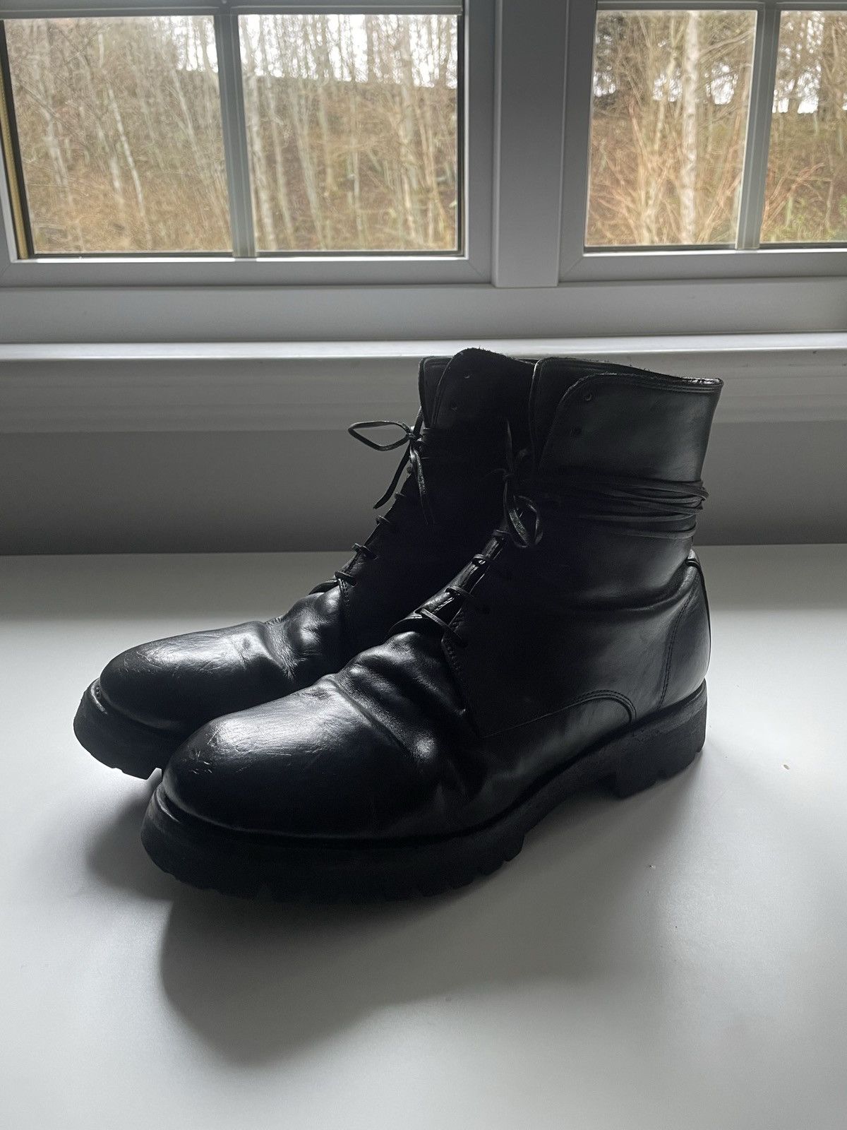 Pre-owned Guidi 795v Boots In Black