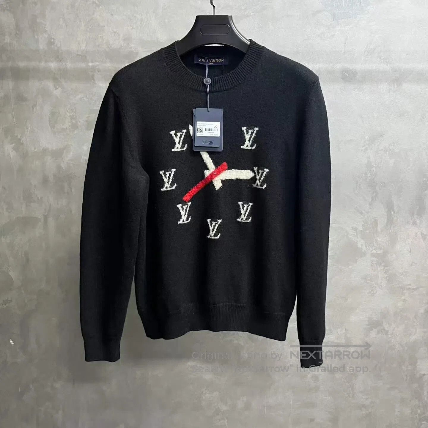 Louis Vuitton Louis Vuitton Watch pattern Long-sleeved sweater with a ho Size US L / EU 52-54 / 3 - 1 Thumbnail