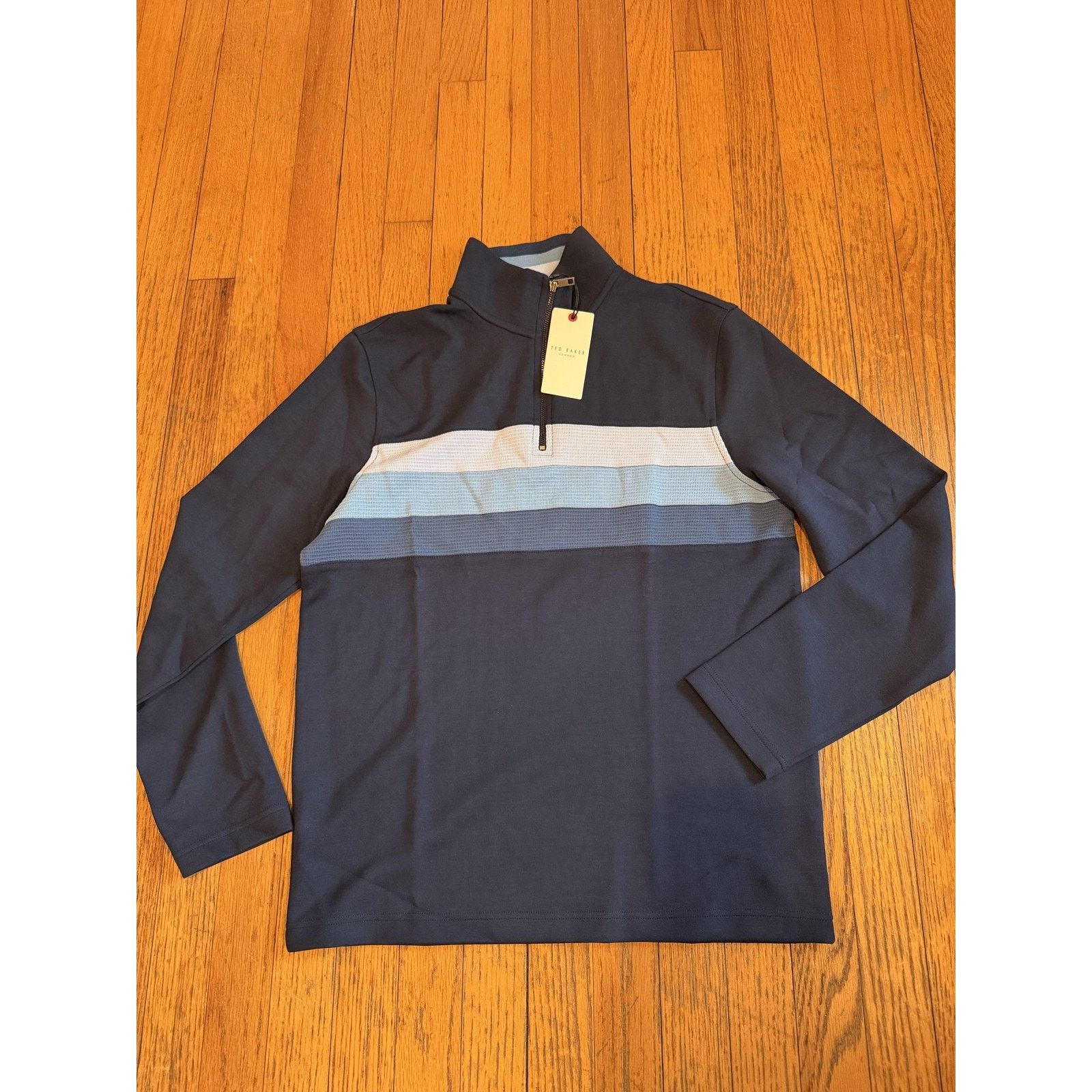 Ted Baker Ted Baker Mens Longman Half Zip Mock Neck Sweater NWT Size US M / EU 48-50 / 2 - 1 Thumbnail
