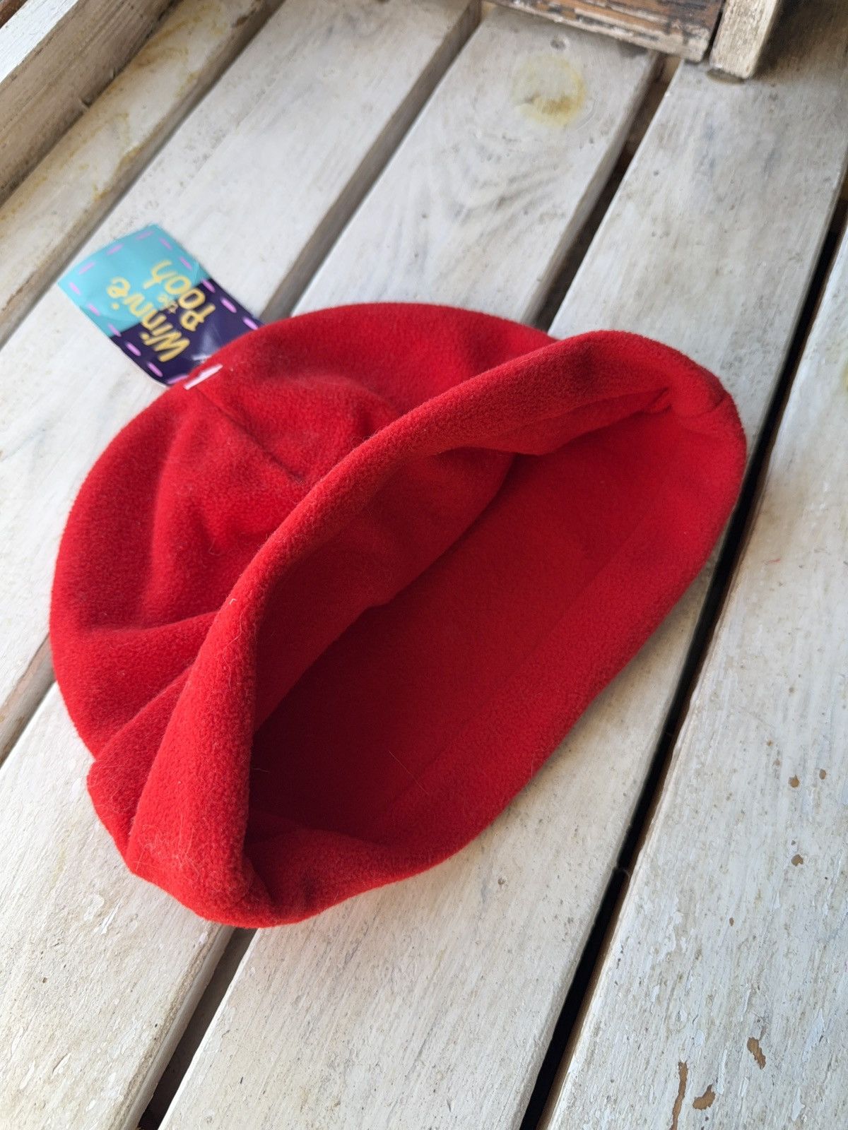 Disney 00s Vintage Disney Winnie The Pooh Embroidered Fleece Beanie Size ONE SIZE - 8 Thumbnail