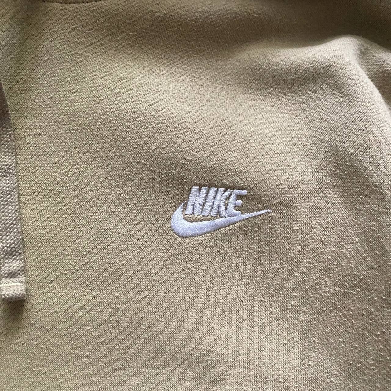 Nike Vintage Y2K Nike Hoodie Sweater swoosh check Beige Size US XL / EU 56 / 4 - 3 Thumbnail
