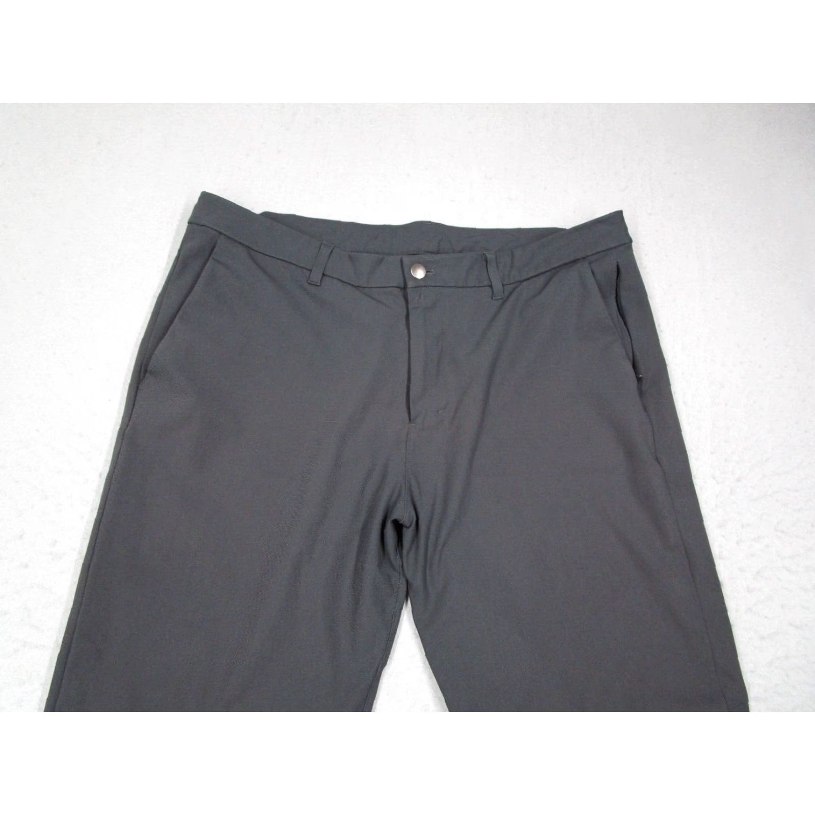 Lululemon Lululemon Mens Pants 38 Gray Commission Slim Fit Chino Flat Front 26 Inseam Regular 38x26 Logo Zipper Casual Streetwear Size US 38 / EU 54 - 2 Thumbnail