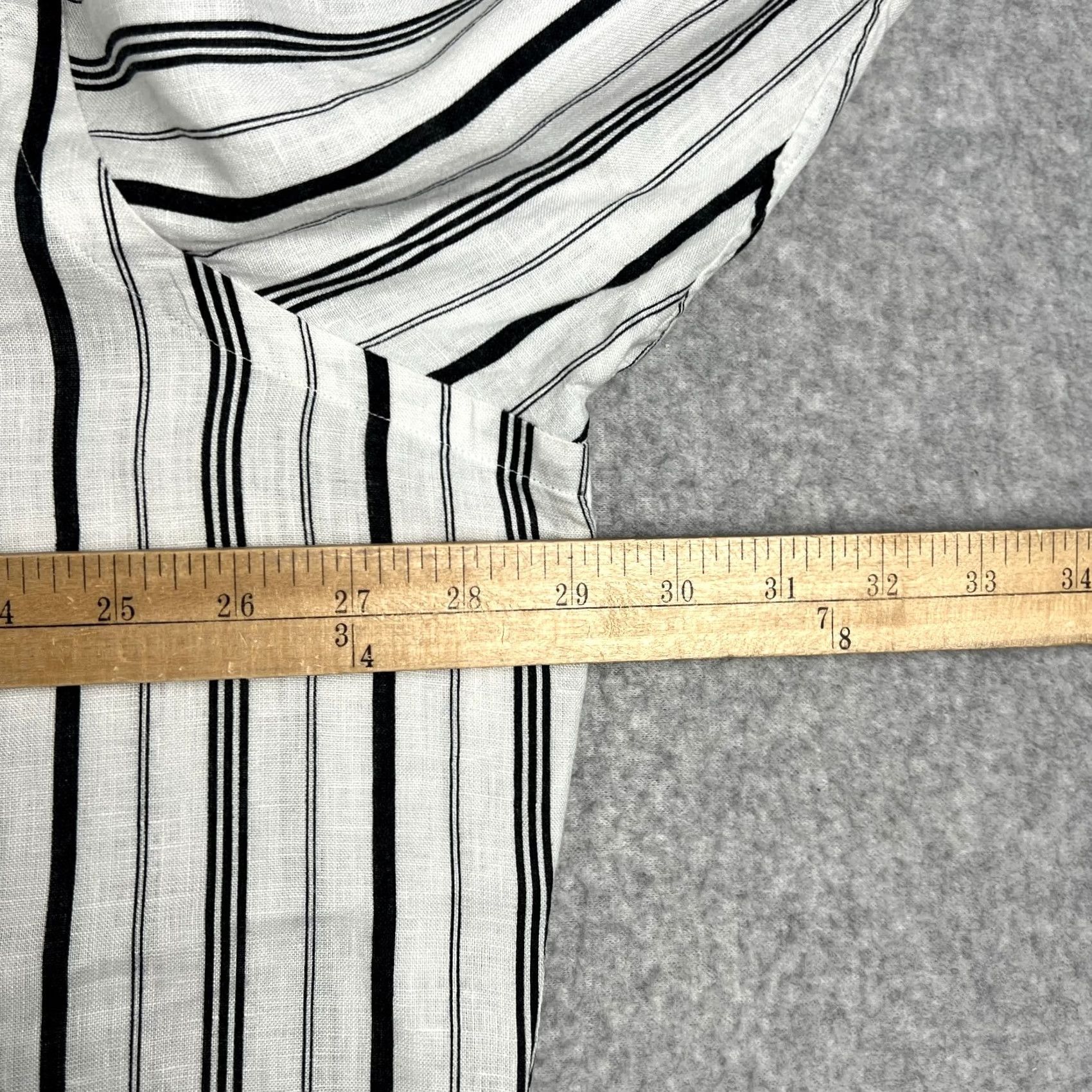 Polo Ralph Lauren Polo Ralph Lauren Shirt Long Sleeve Button 2XL Striped White Black Linen Size US XXL / EU 58 / 5 - 5 Thumbnail