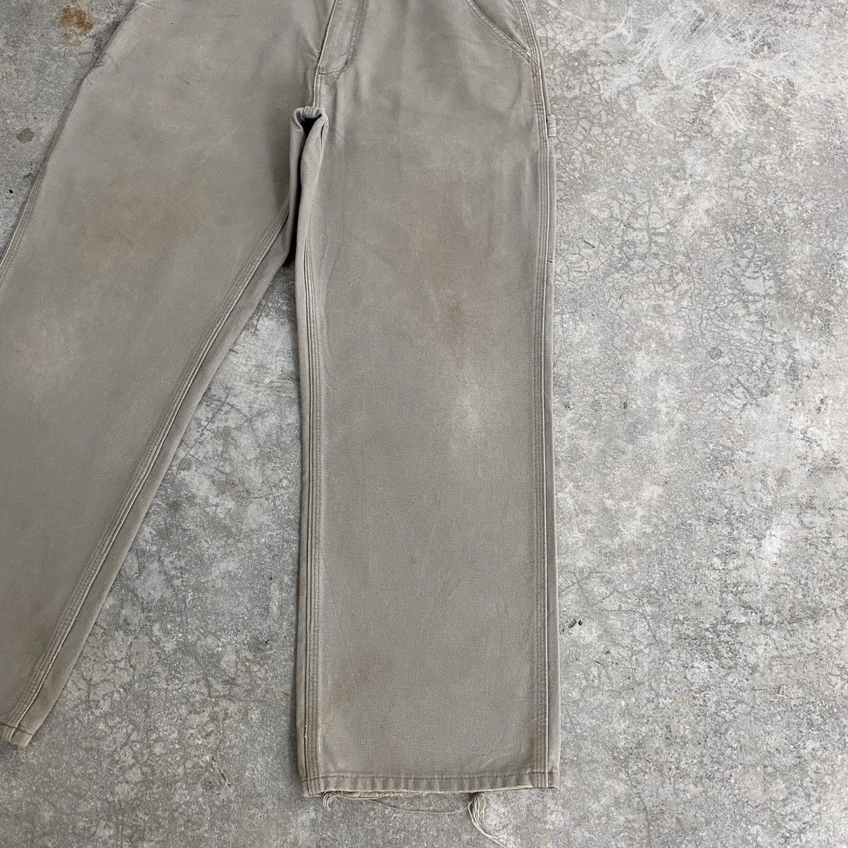Carhartt Vintage Carhartt Desert Grey Carpenter Workwear Pants Size US 33 - 7 Thumbnail