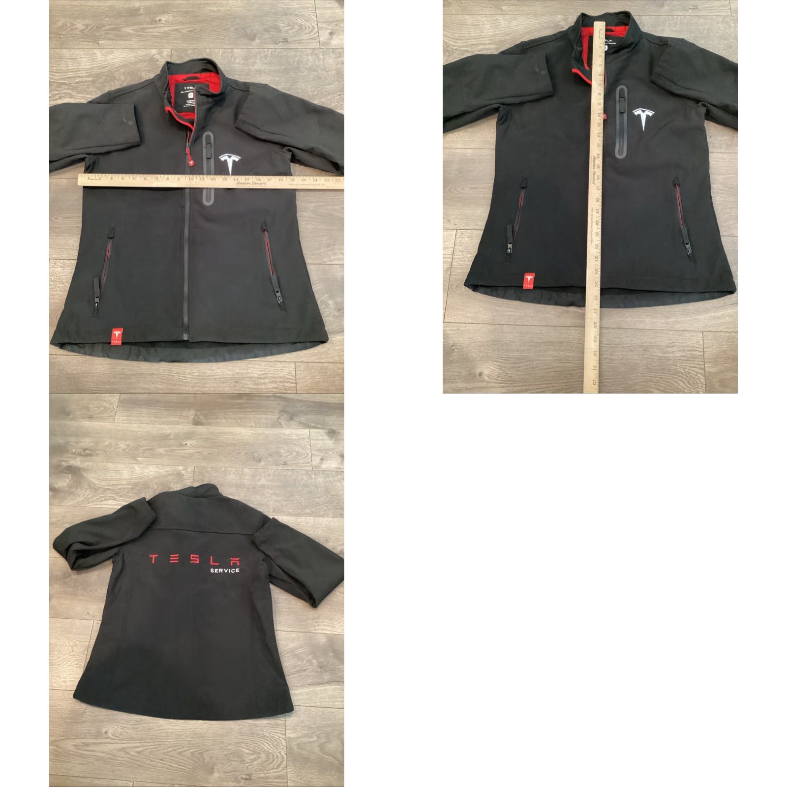 Vintage Tesla Jacket Men M Softshell Zip Fleece Lined Black Embroidered Logo Pockets Mid-Length Size US M / EU 48-50 / 2 - 8 Thumbnail