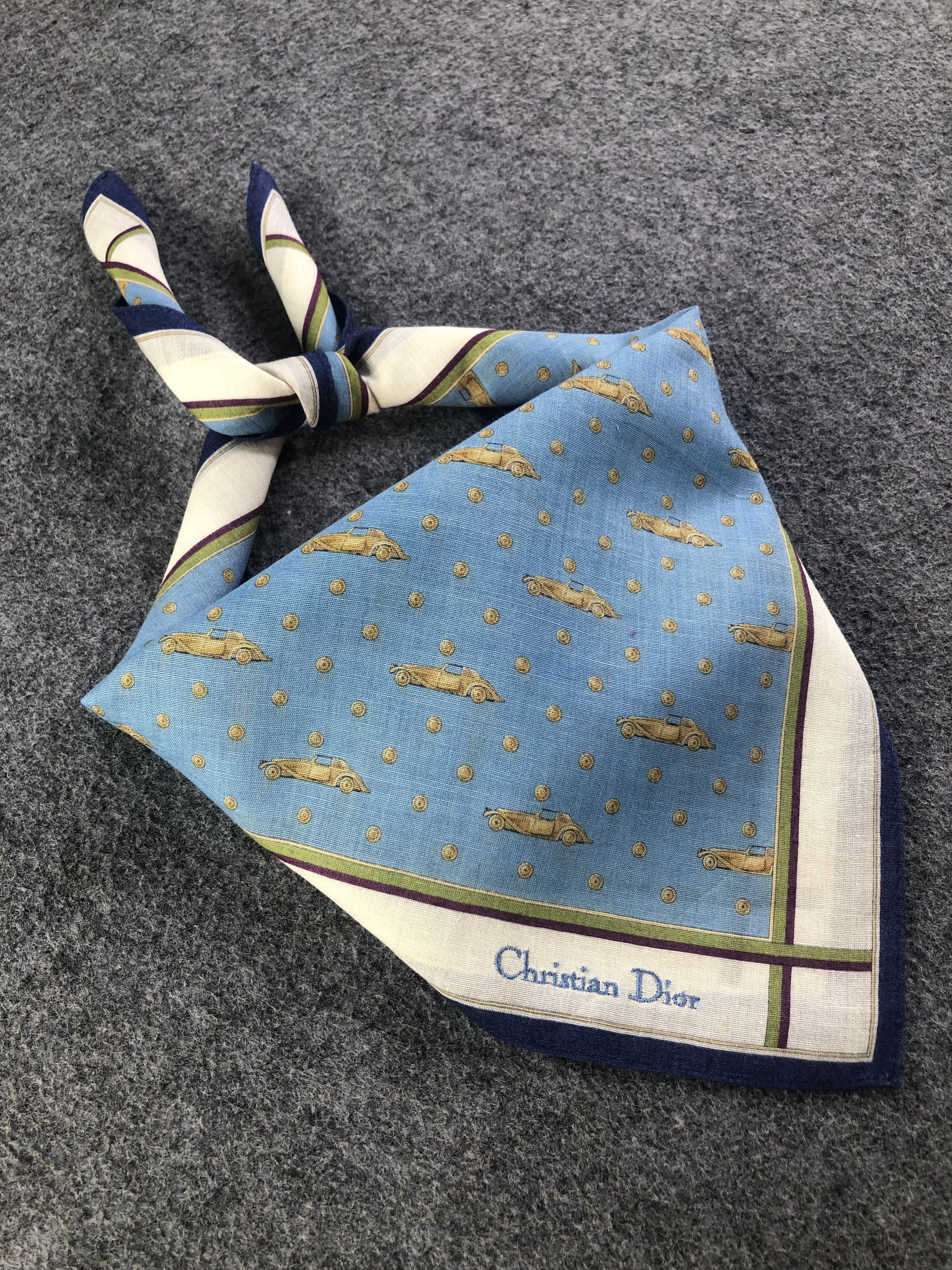 Vintage Christian Dior Handkerchief / Bandana / Neckerchief Size ONE SIZE - 1 Thumbnail