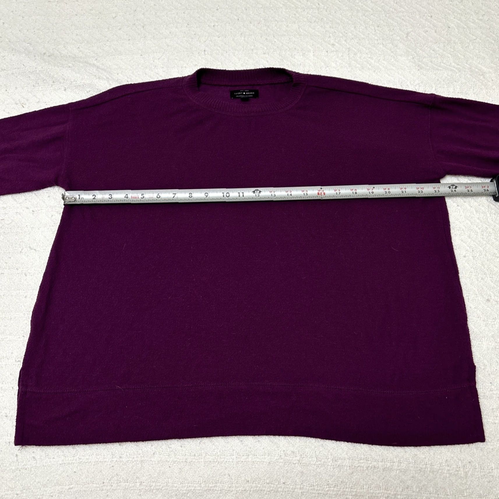 Lucky Brand Lucky Brand Sweater Womens Medium Burgundy Maroon Longsleeve Mock Neck Baggy Fit Size M / US 6-8 / IT 42-44 - 5 Thumbnail