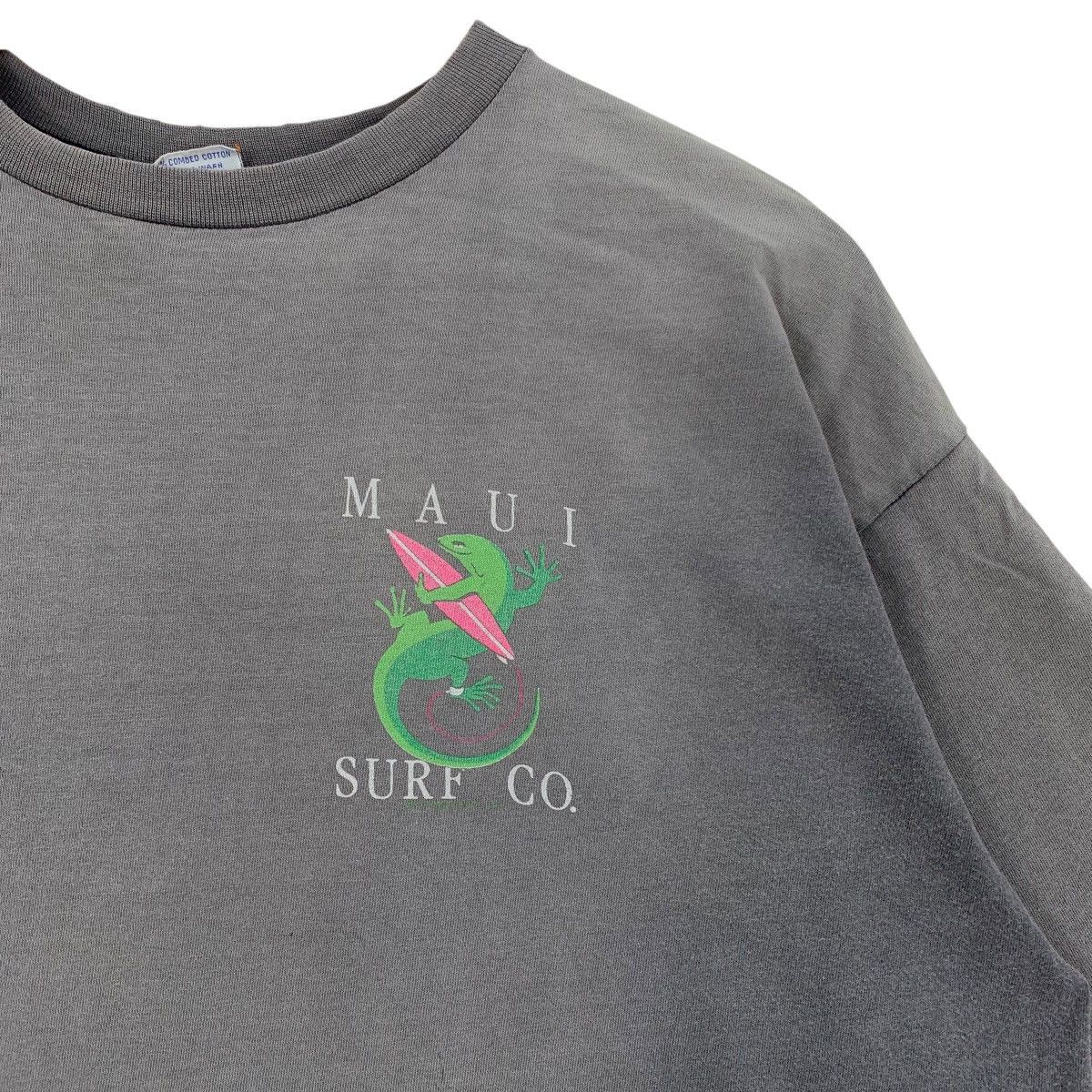 Vintage Vintage 90s MAUI SURF CO Gecko Crazy Shirt SurfingUsa Tshirt Size US L / EU 52-54 / 3 - 5 Thumbnail