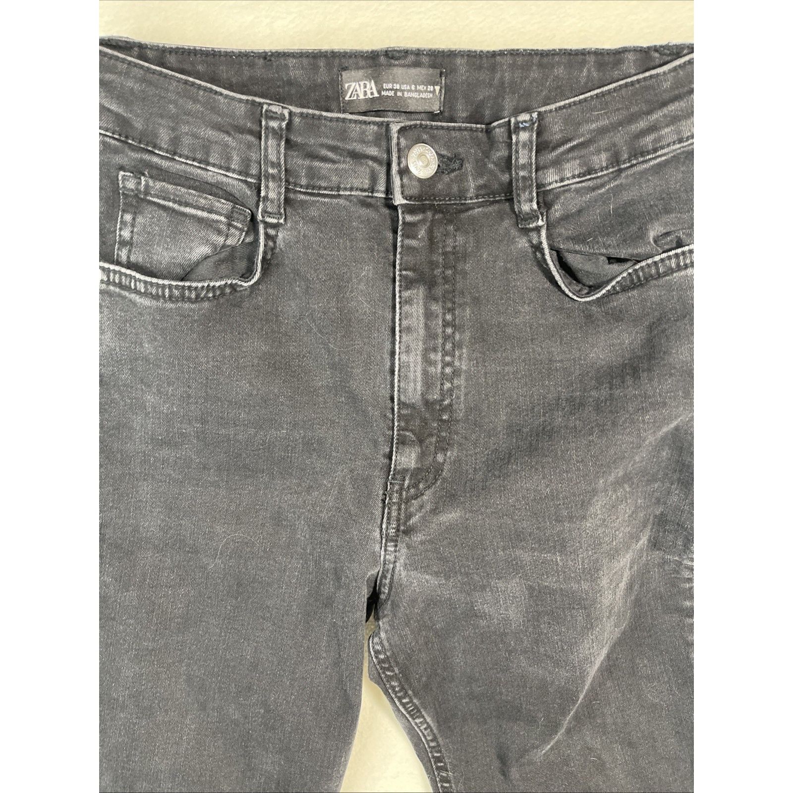 Zara Zara Jeans High Waist Skinny in Sein Black Women’s Size 6 Size 28" / US 6 / IT 42 - 3 Thumbnail