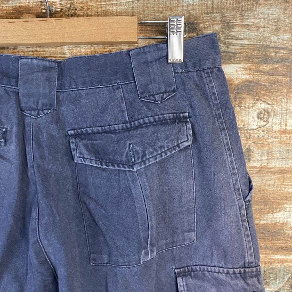 Japanese Brand DL Japanese Brand Blue Cargo Multipocket Pants #C969 Size US 31 - 19 Thumbnail