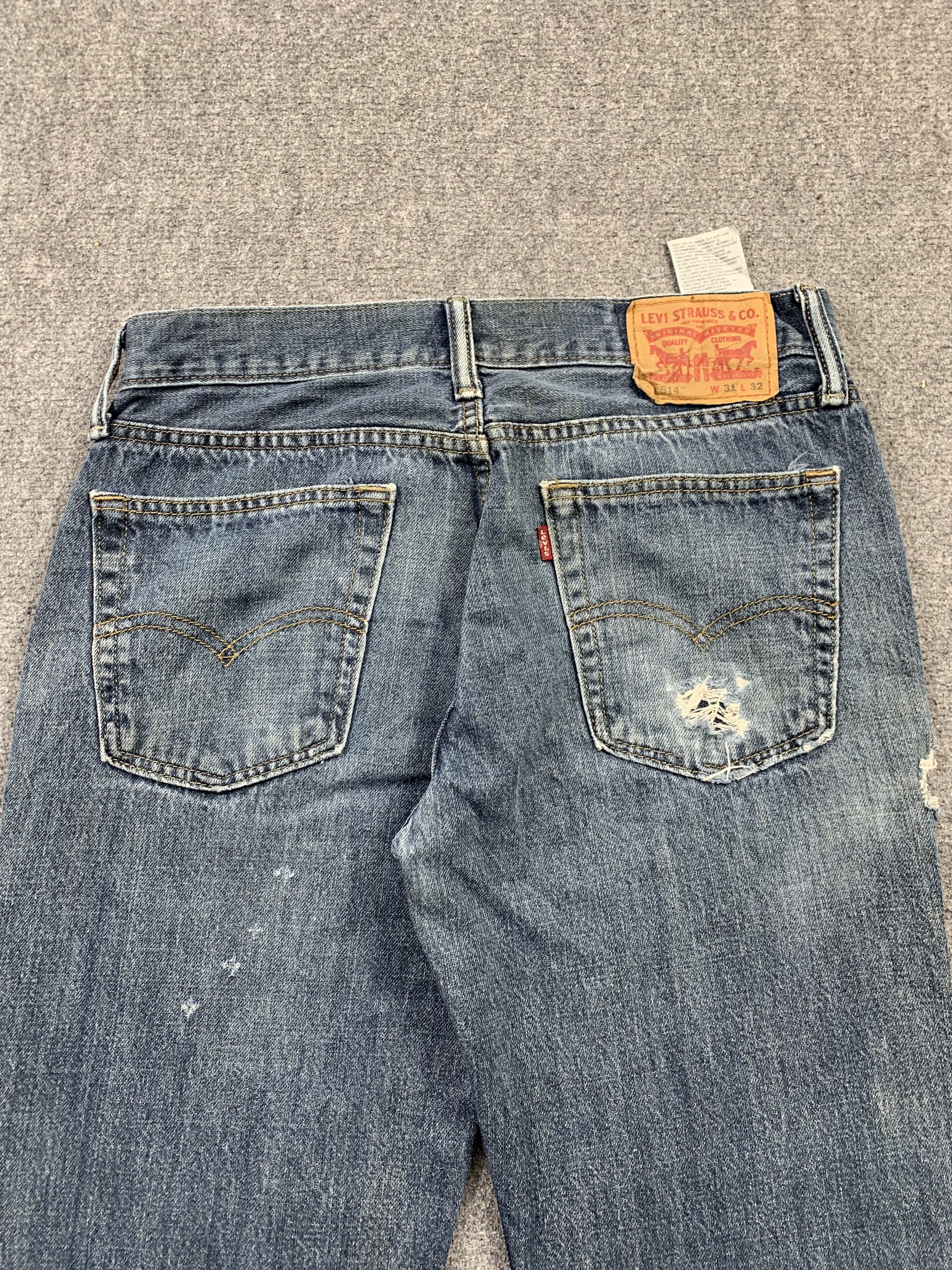 Levi's Vintage Levis 514 Faded Blue Jeans DP2189 Size US 31 - 4 Thumbnail