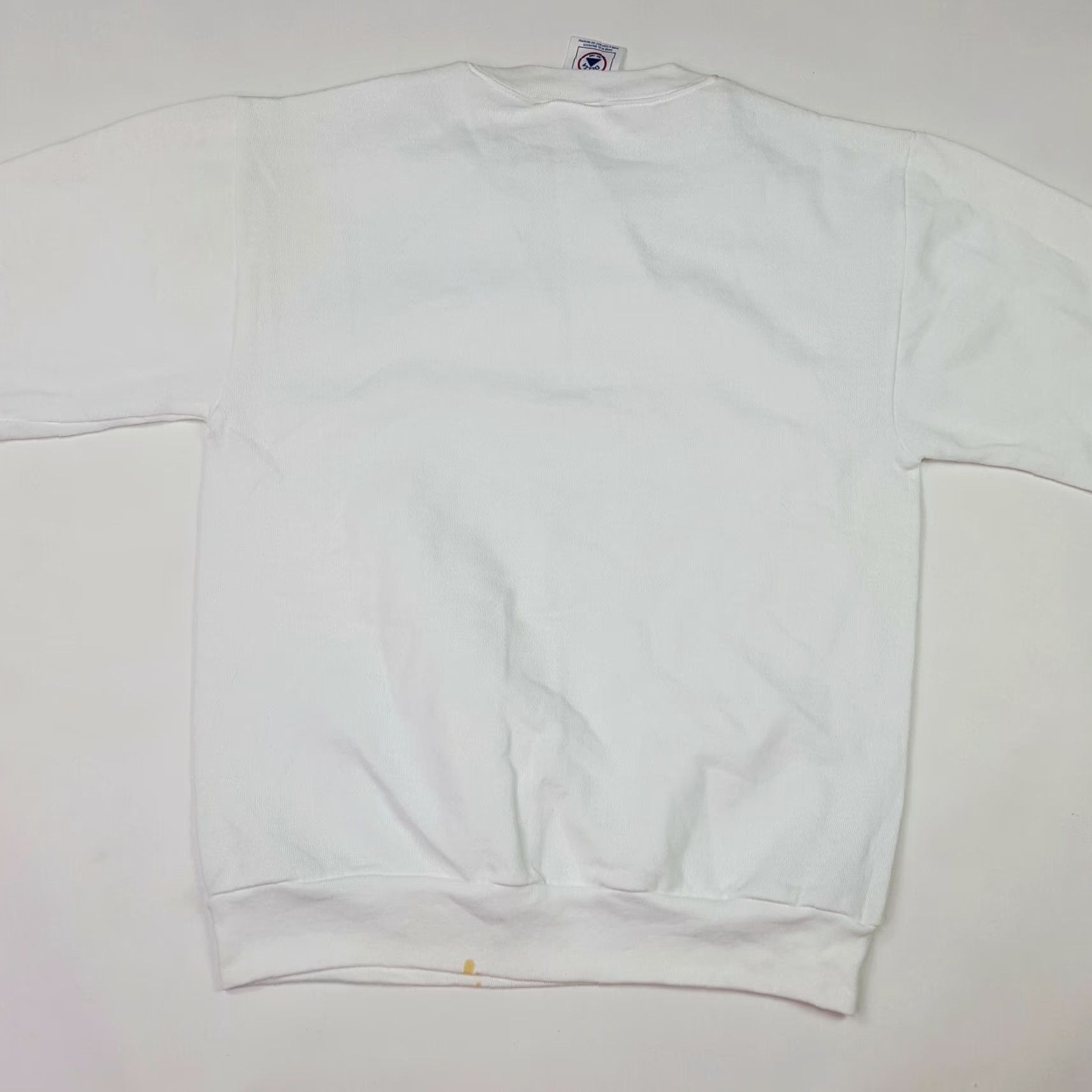 Delta VINTAGE Delta Sweatshirt Crewneck White Men's M Raglan Pullover Band Graphic Print 90s Y2K College Sports School Retro Cotton Blend All Seasons Size US M / EU 48-50 / 2 - 5 Thumbnail