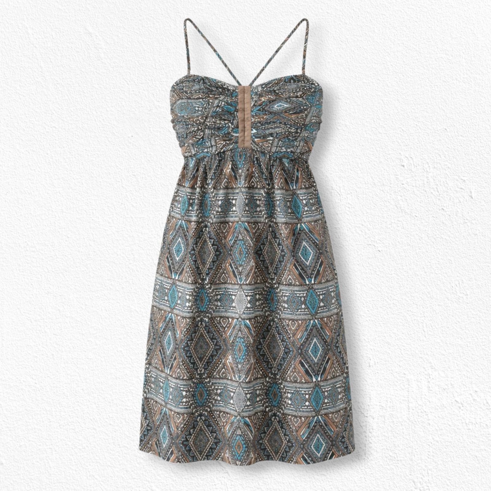 Billabong Billabong Aztec Mini Dress L Boho Size L / US 10 / IT 46 - 1 Thumbnail